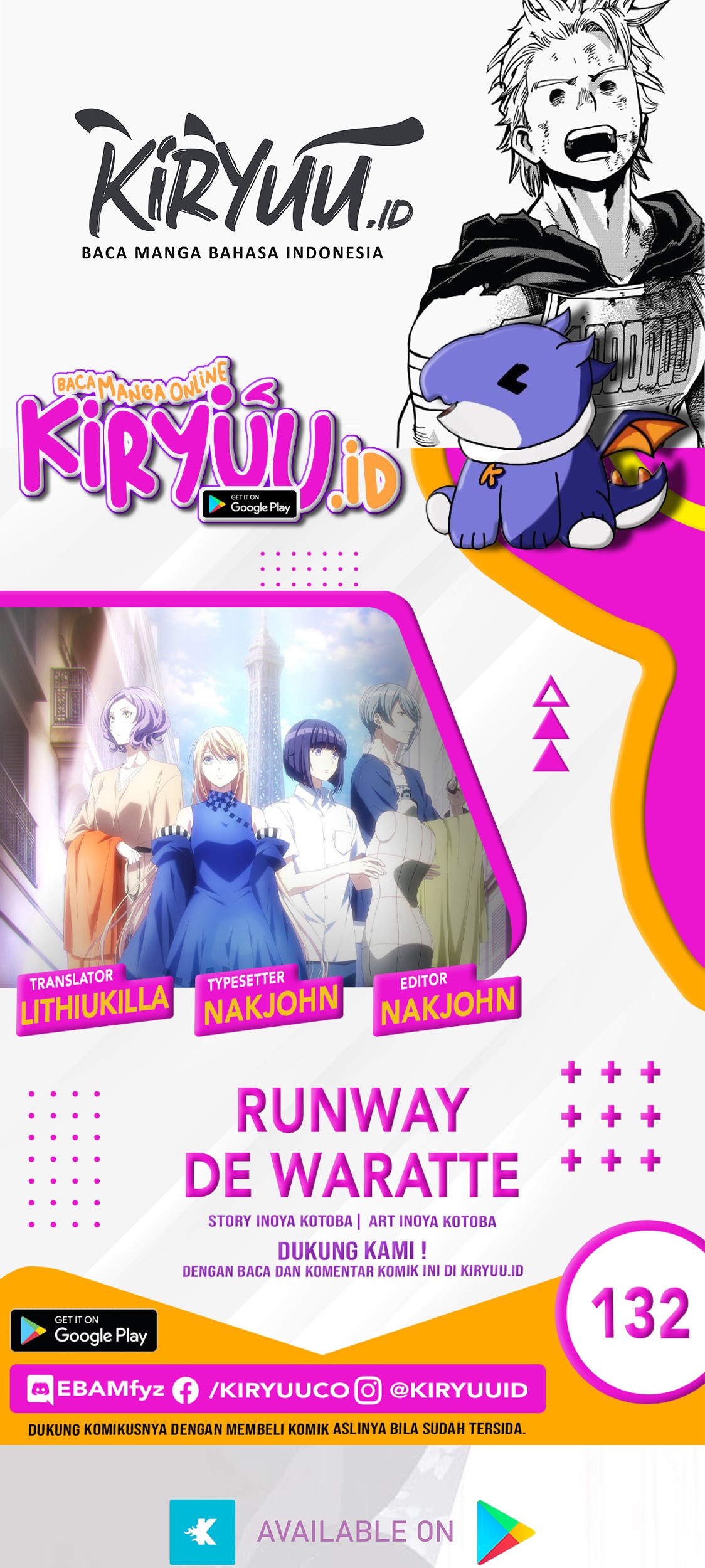 Baca Komik Runway de Waratte Chapter 132 Gambar 1