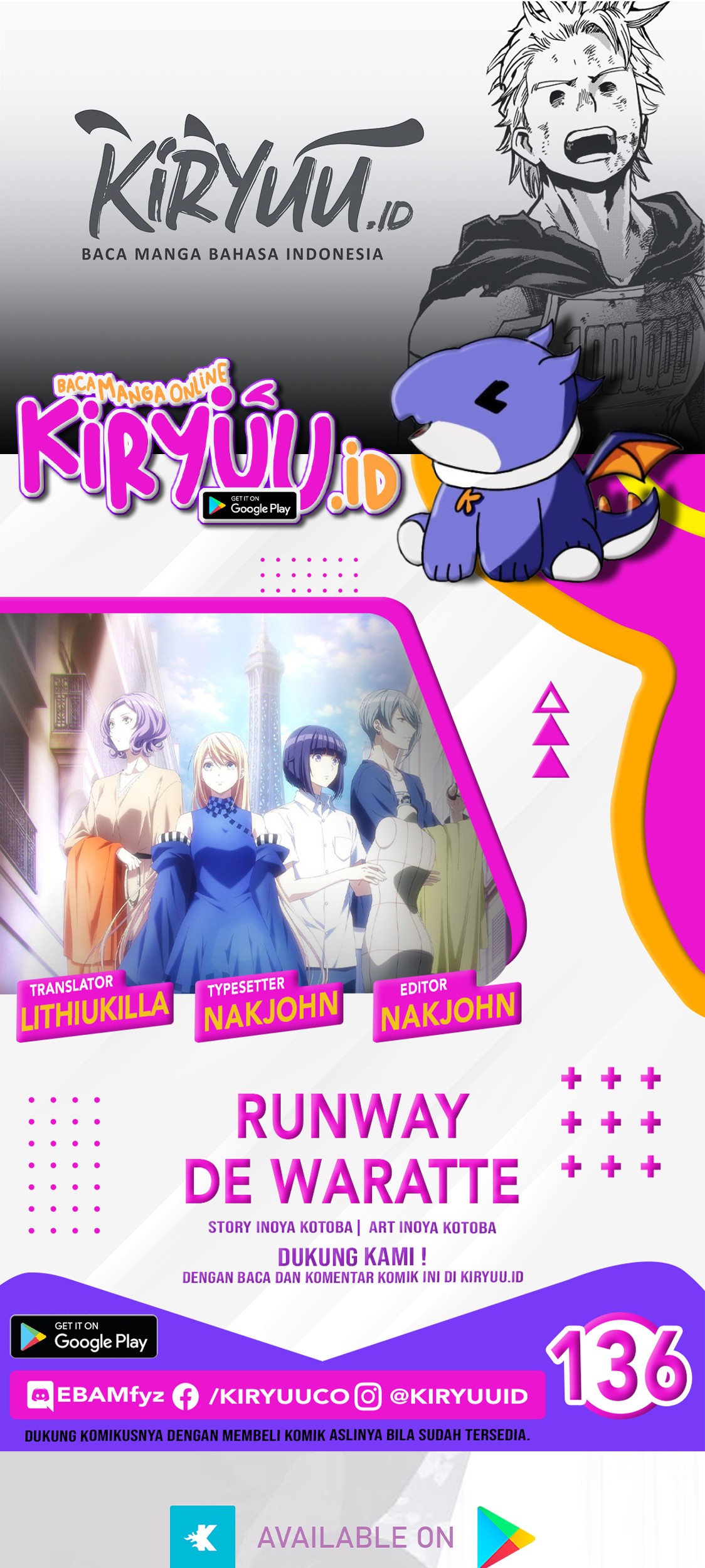 Baca Komik Runway de Waratte Chapter 136 Gambar 1