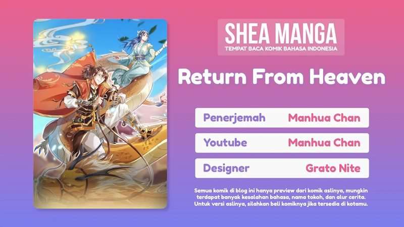Baca Komik I Return From The Heavens Chapter 01 Gambar 1