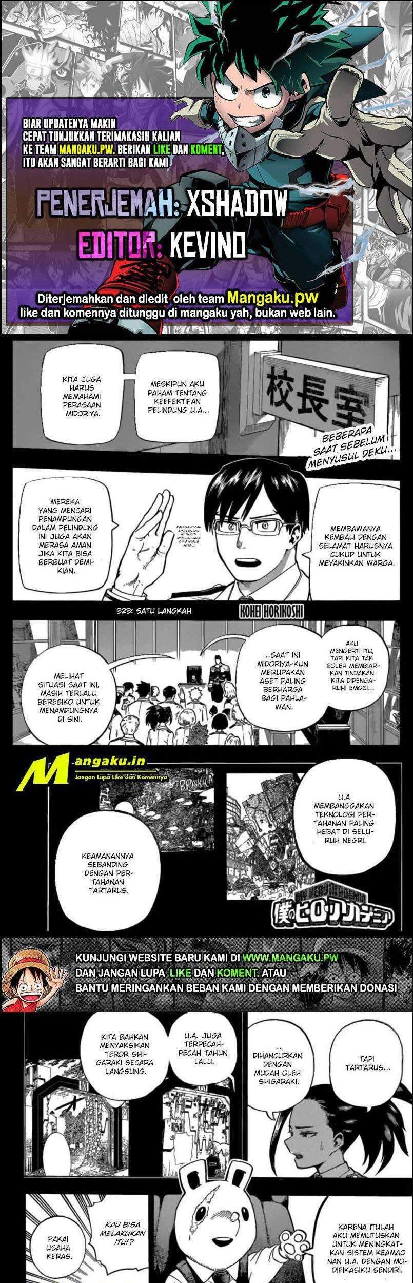 Baca Komik Boku no Hero Academia Chapter 323 Gambar 1