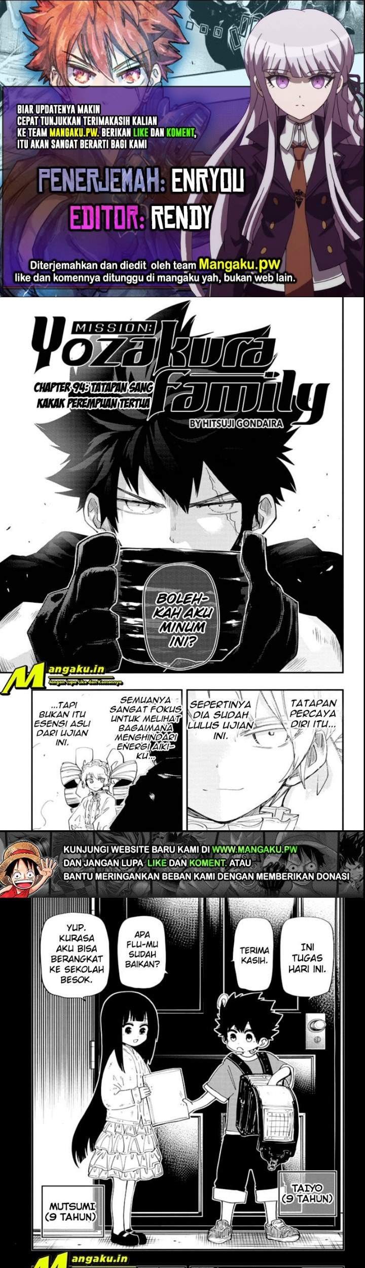 Baca Komik Mission: Yozakura Family Chapter 94 Gambar 1