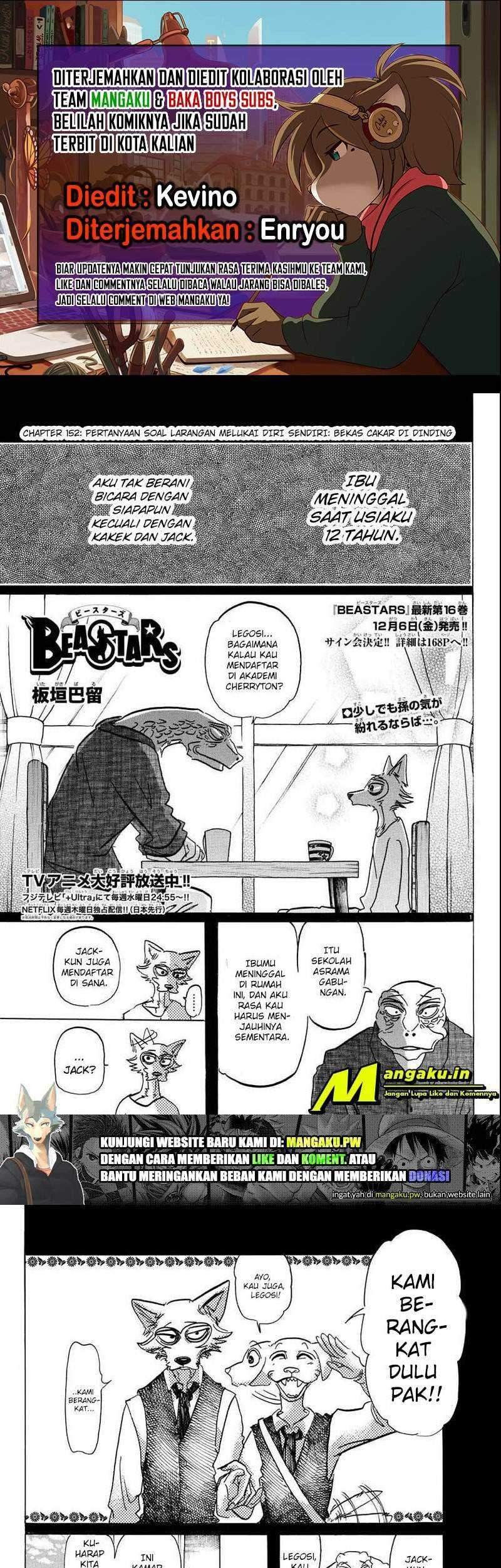 Baca Komik Beastars Chapter 152 Gambar 1