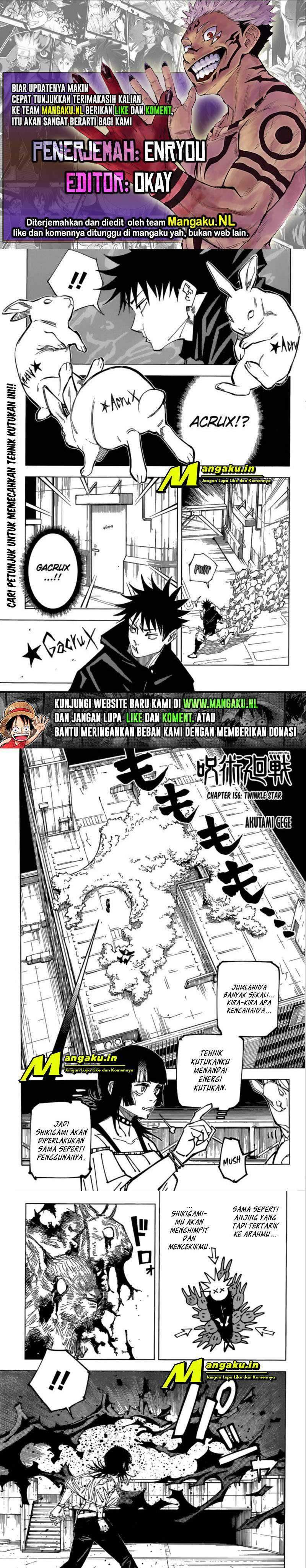 Baca Komik Jujutsu Kaisen Chapter 156 Gambar 1