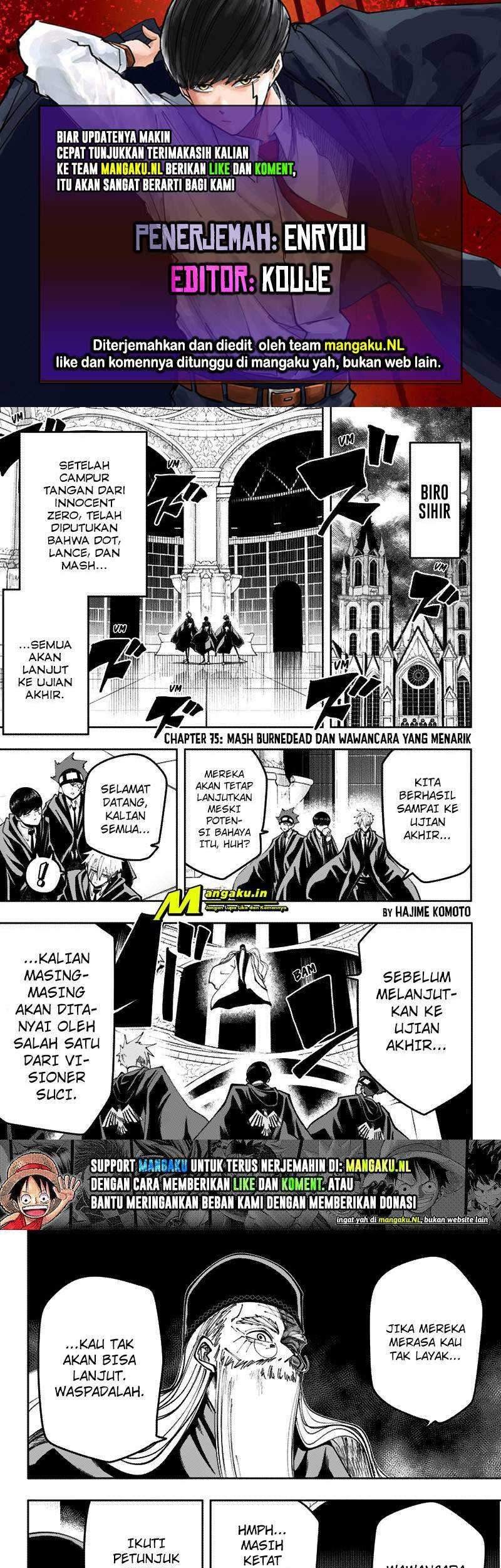 Baca Komik Mashle: Magic and Muscles Chapter 75 Gambar 1