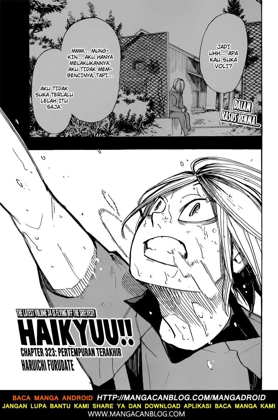 Baca Komik Haikyuu!! Chapter 323 Gambar 1