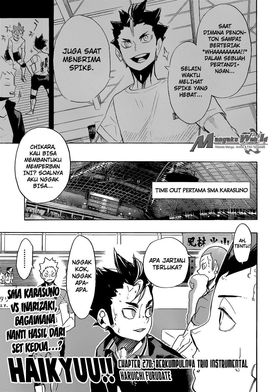 Baca Manga Haikyuu!! Chapter 270 Gambar 2
