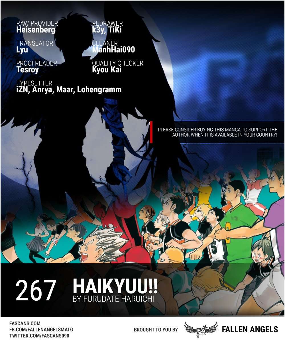 Baca Komik Haikyuu!! Chapter 267 Gambar 1