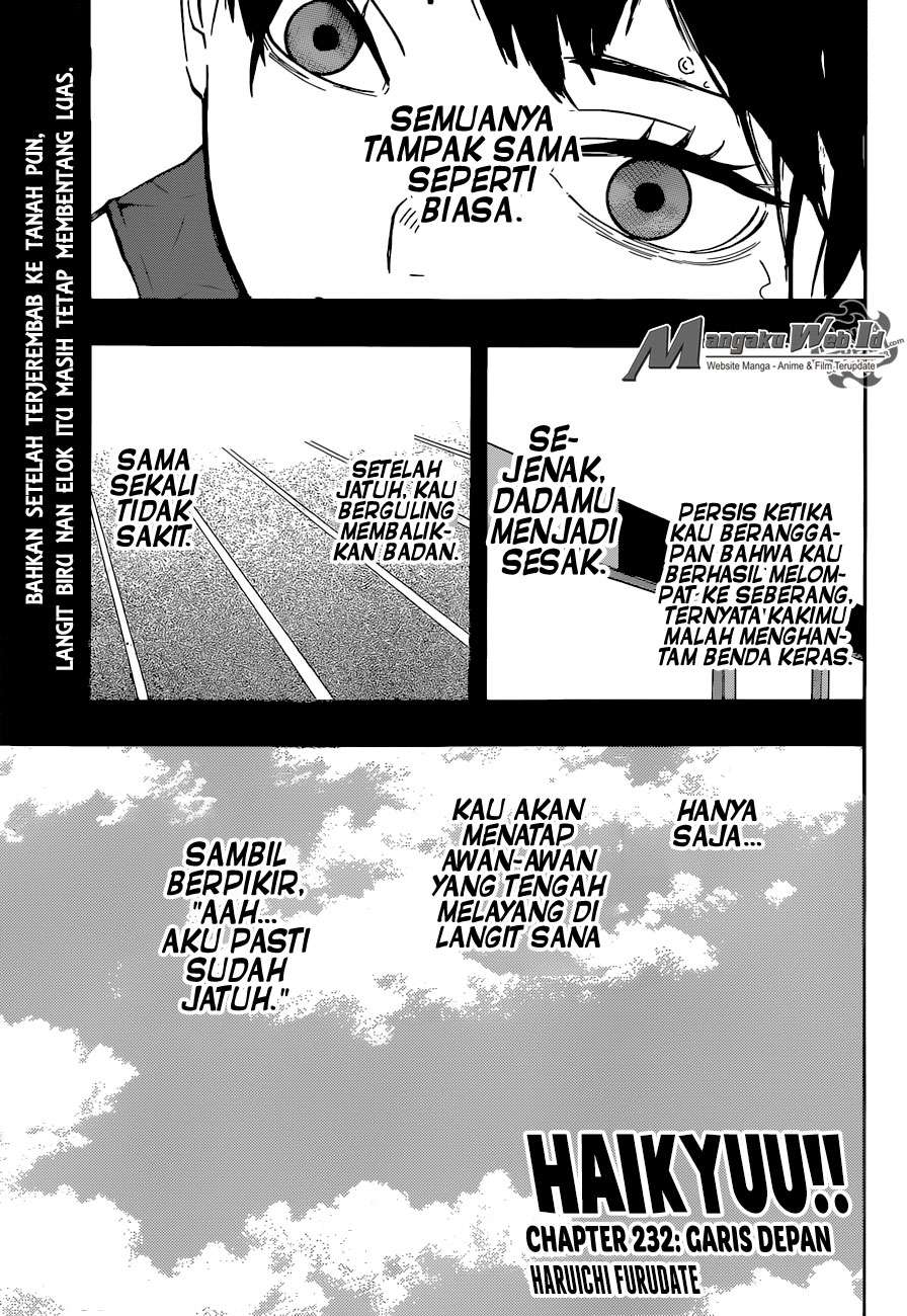 Baca Manga Haikyuu!! Chapter 232 Gambar 2