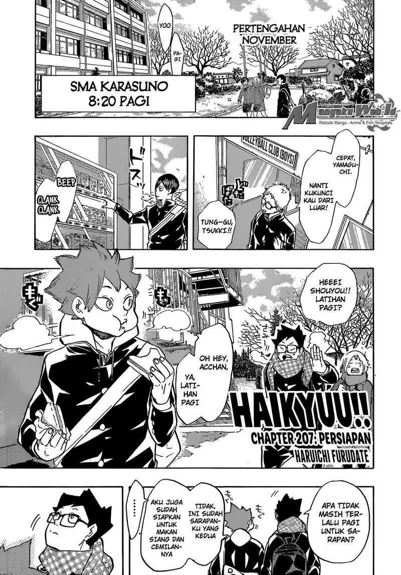 Baca Manga Haikyuu!! Chapter 207 Gambar 2