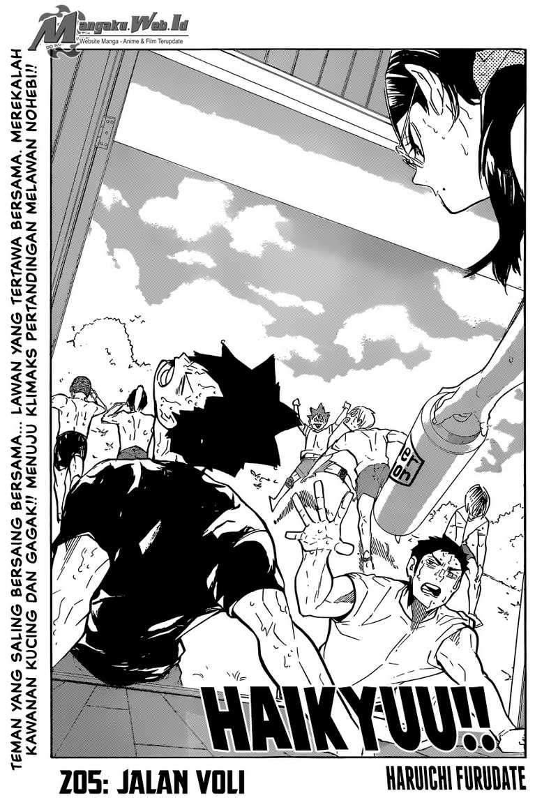 Baca Manga Haikyuu!! Chapter 205 Gambar 2