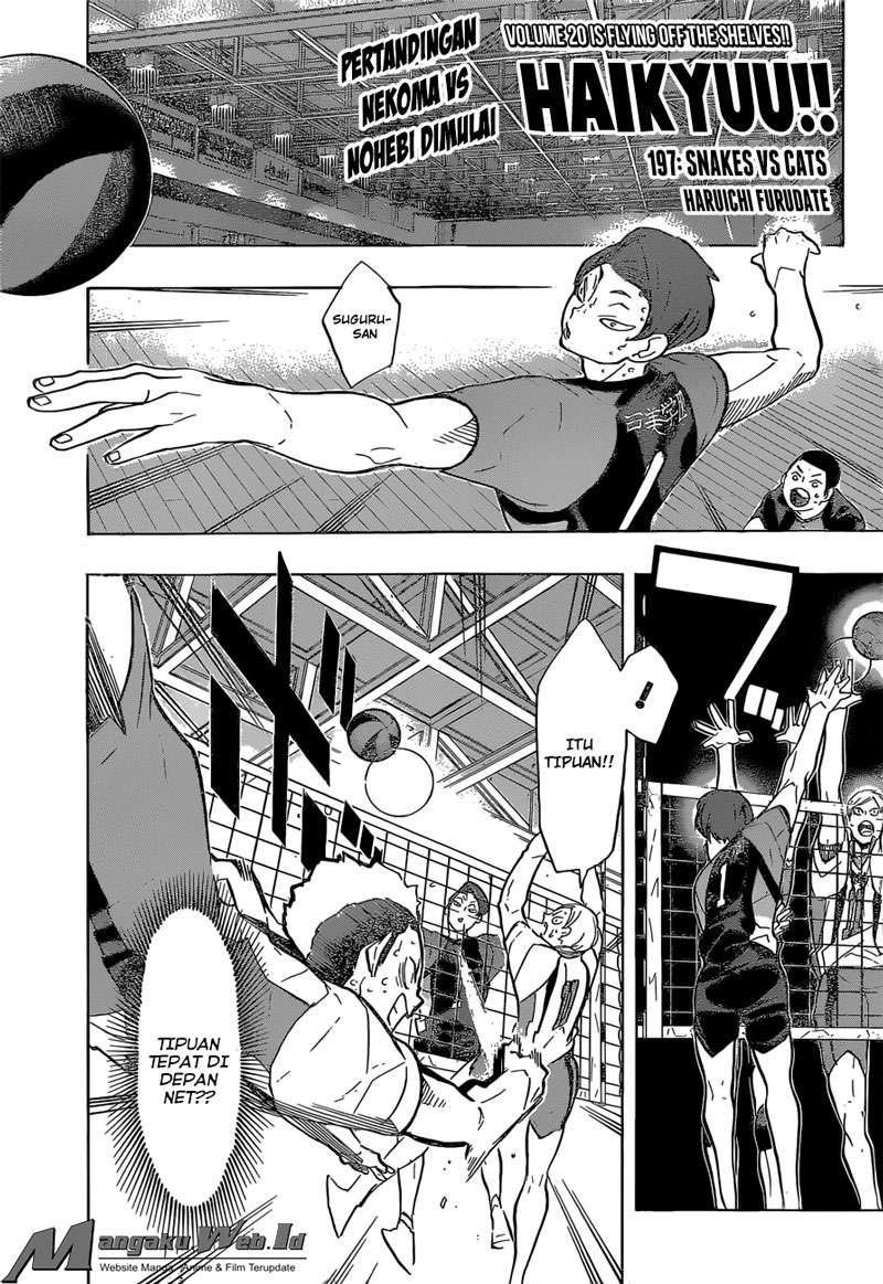 Baca Manga Haikyuu!! Chapter 197 Gambar 2