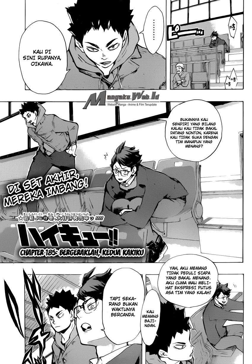 Baca Manga Haikyuu!! Chapter 185 Gambar 2
