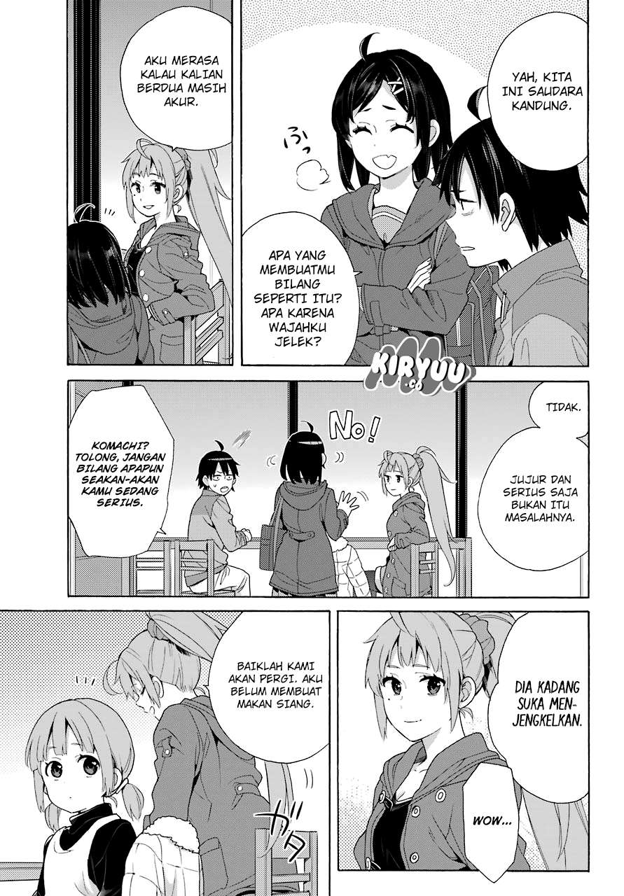 Yahari Ore no Seishun Love Comedy wa Machigatteiru.: Monologue Chapter 63 Gambar 18