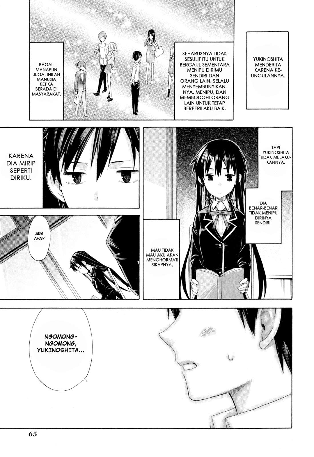 Yahari Ore no Seishun Love Comedy wa Machigatteiru.: Monologue Chapter 2 Gambar 12