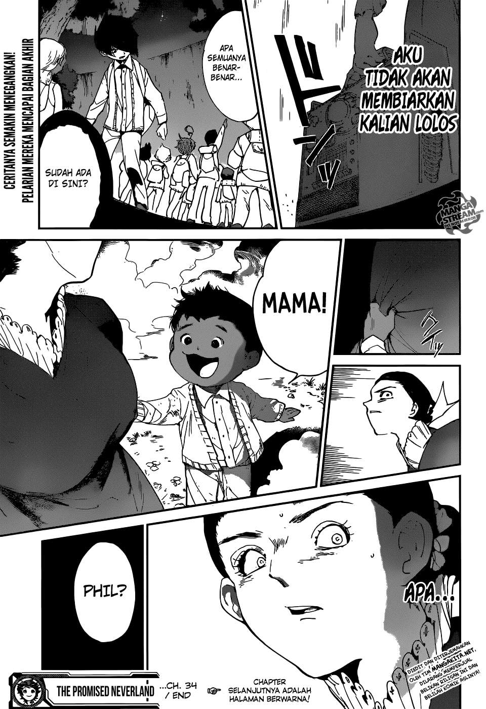 The Promised Neverland Chapter 34 Gambar 21
