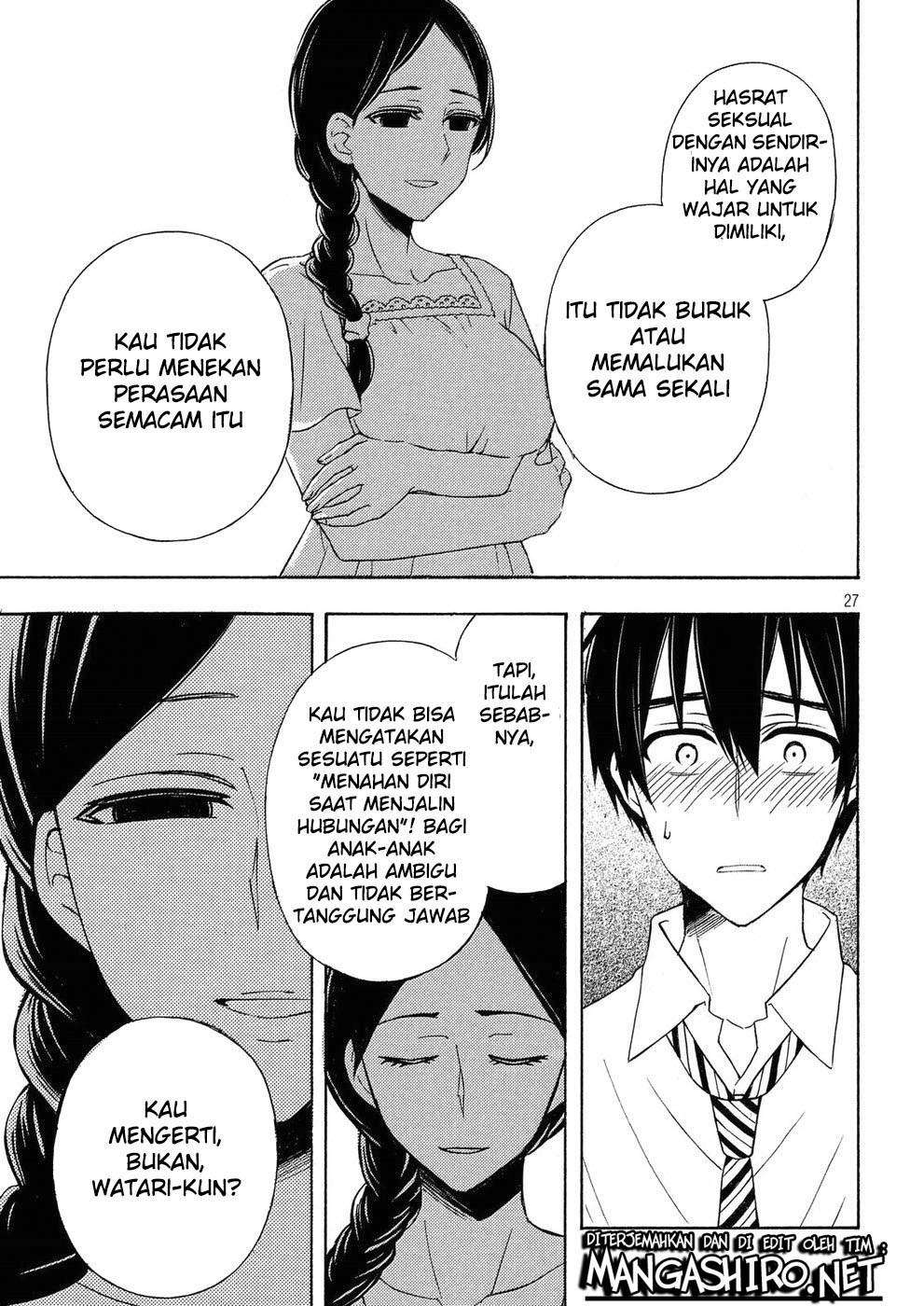 Watari-kun no xx ga Houkai Sunzen Chapter 36 Gambar 27