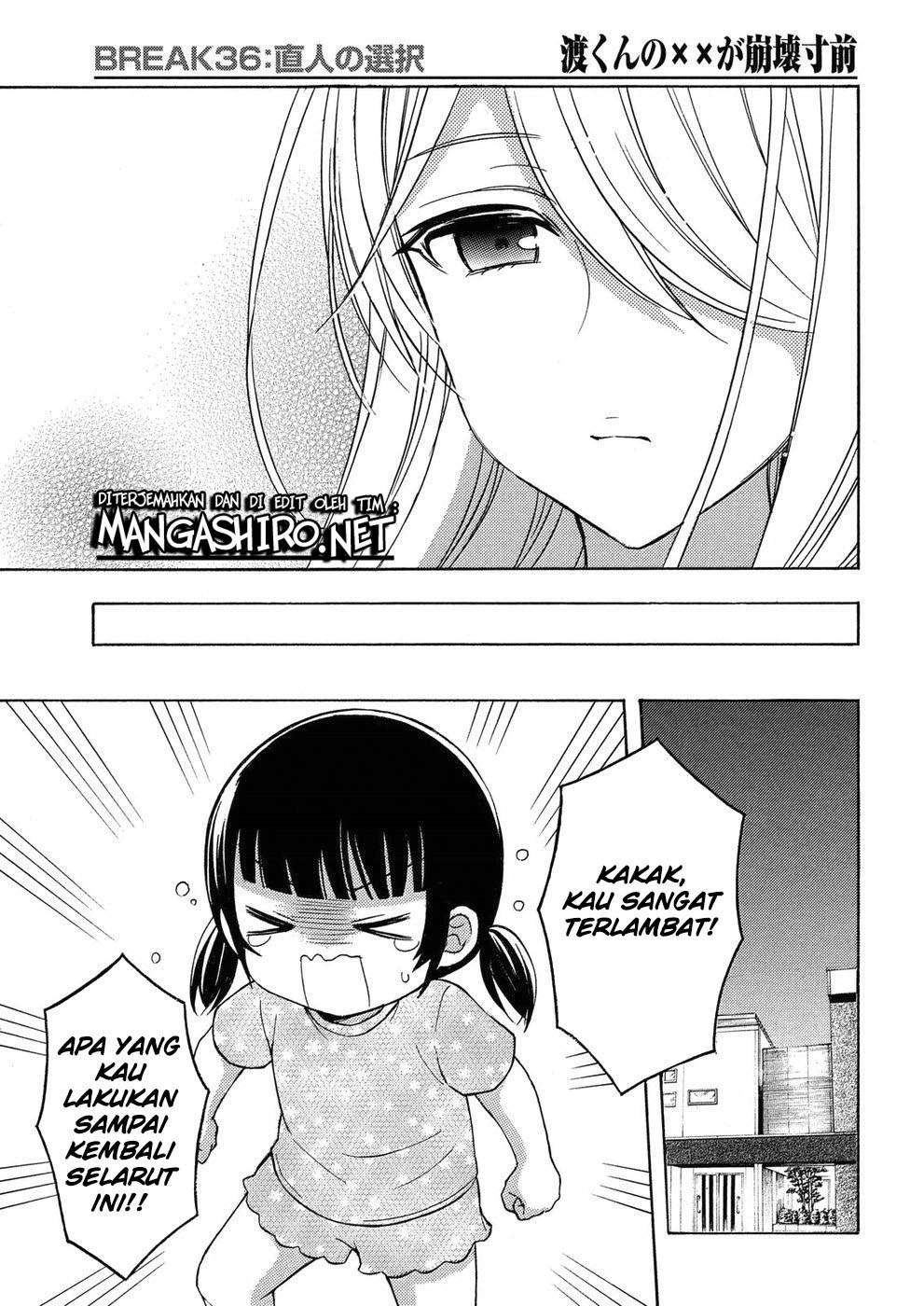 Watari-kun no xx ga Houkai Sunzen Chapter 36 Gambar 31