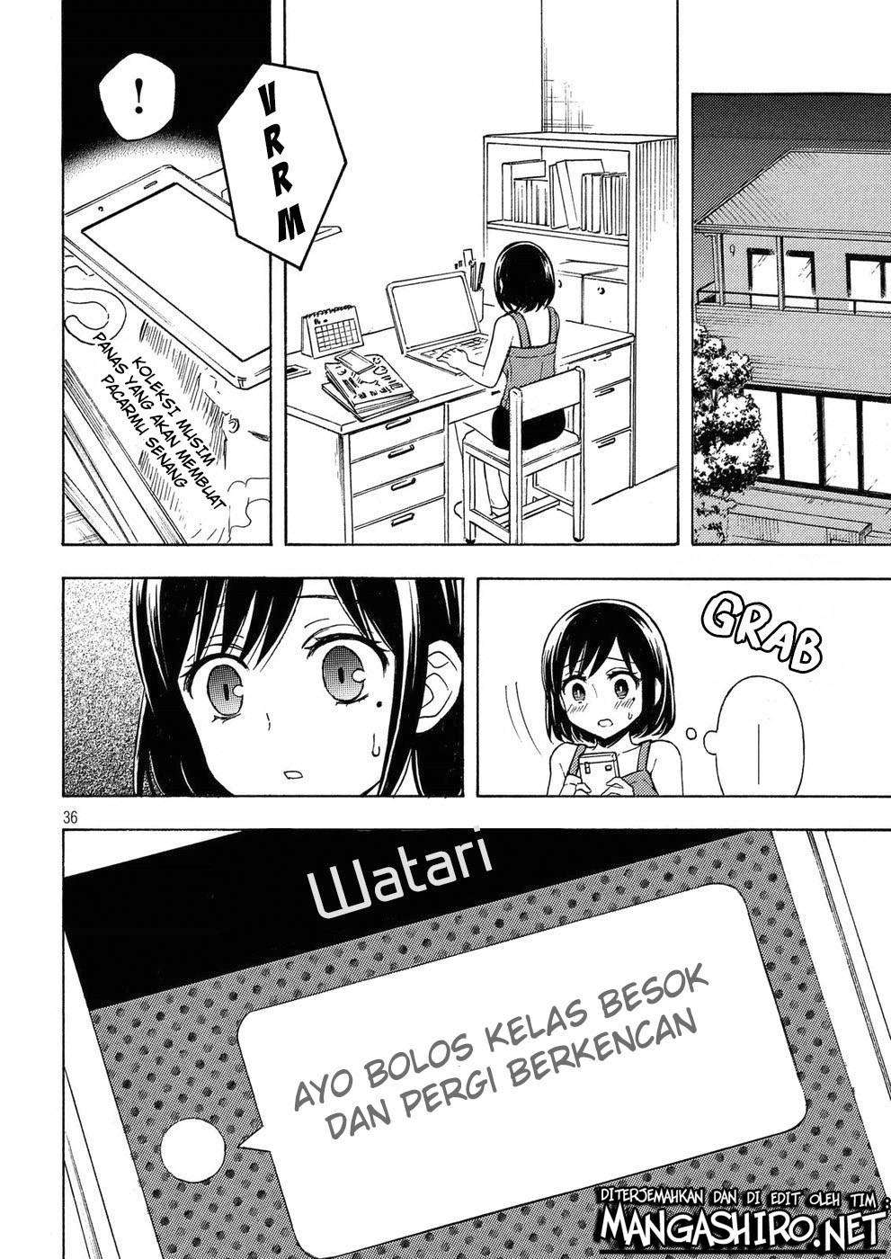 Watari-kun no xx ga Houkai Sunzen Chapter 36 Gambar 35