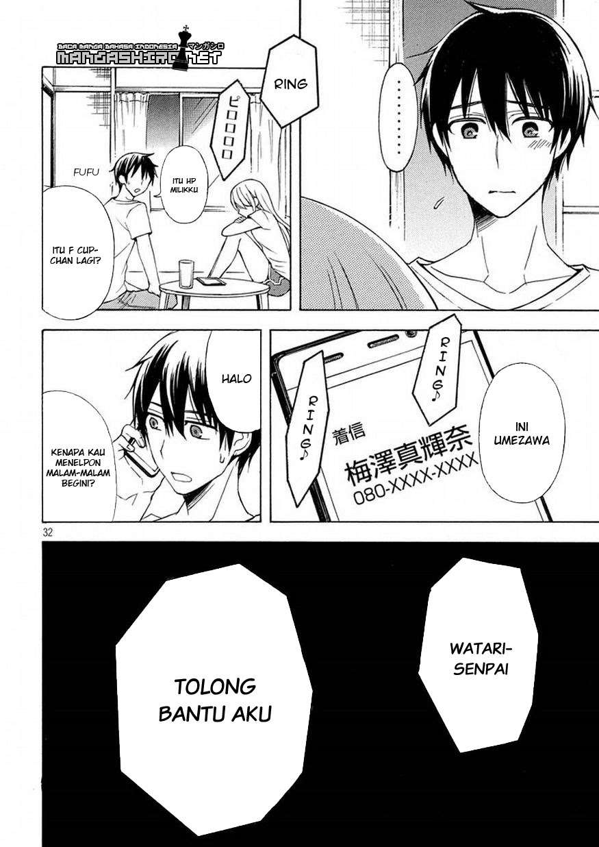 Watari-kun no xx ga Houkai Sunzen Chapter 29 Gambar 32