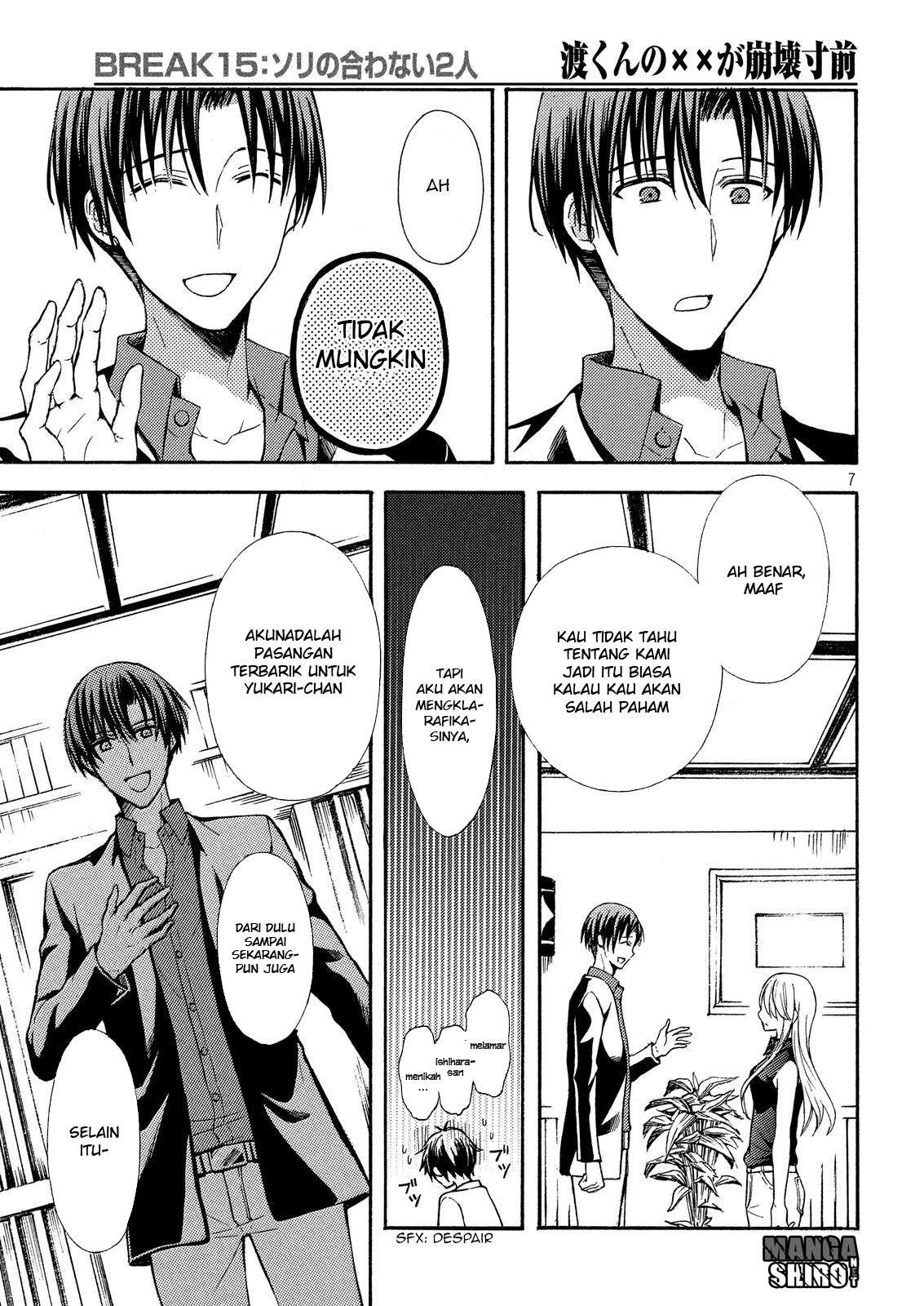 Watari-kun no xx ga Houkai Sunzen Chapter 18 Gambar 7