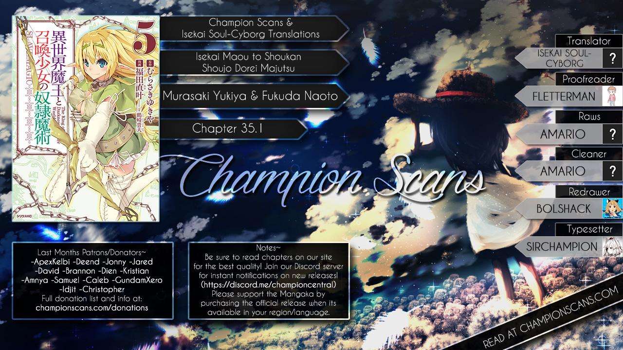 Isekai Maou to Shoukan Shoujo no Dorei Majutsu Chapter 35 Gambar 22