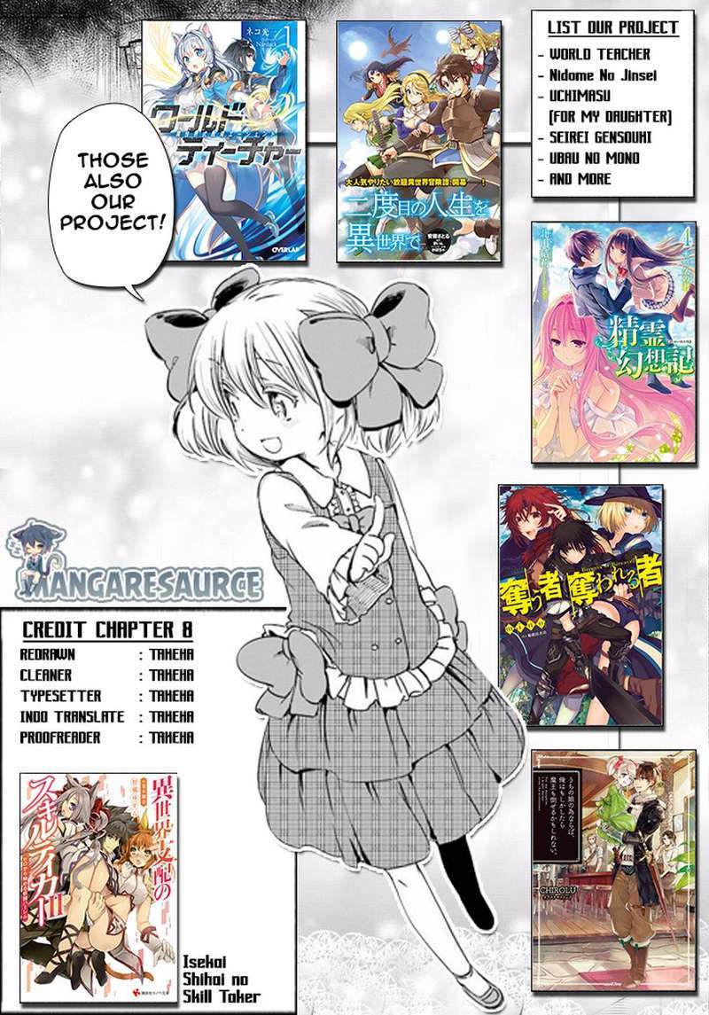 Baca Komik Isekai Shihai no Skill Taker: Zero kara Hajimeru Dorei Harem Chapter 8 Gambar 1