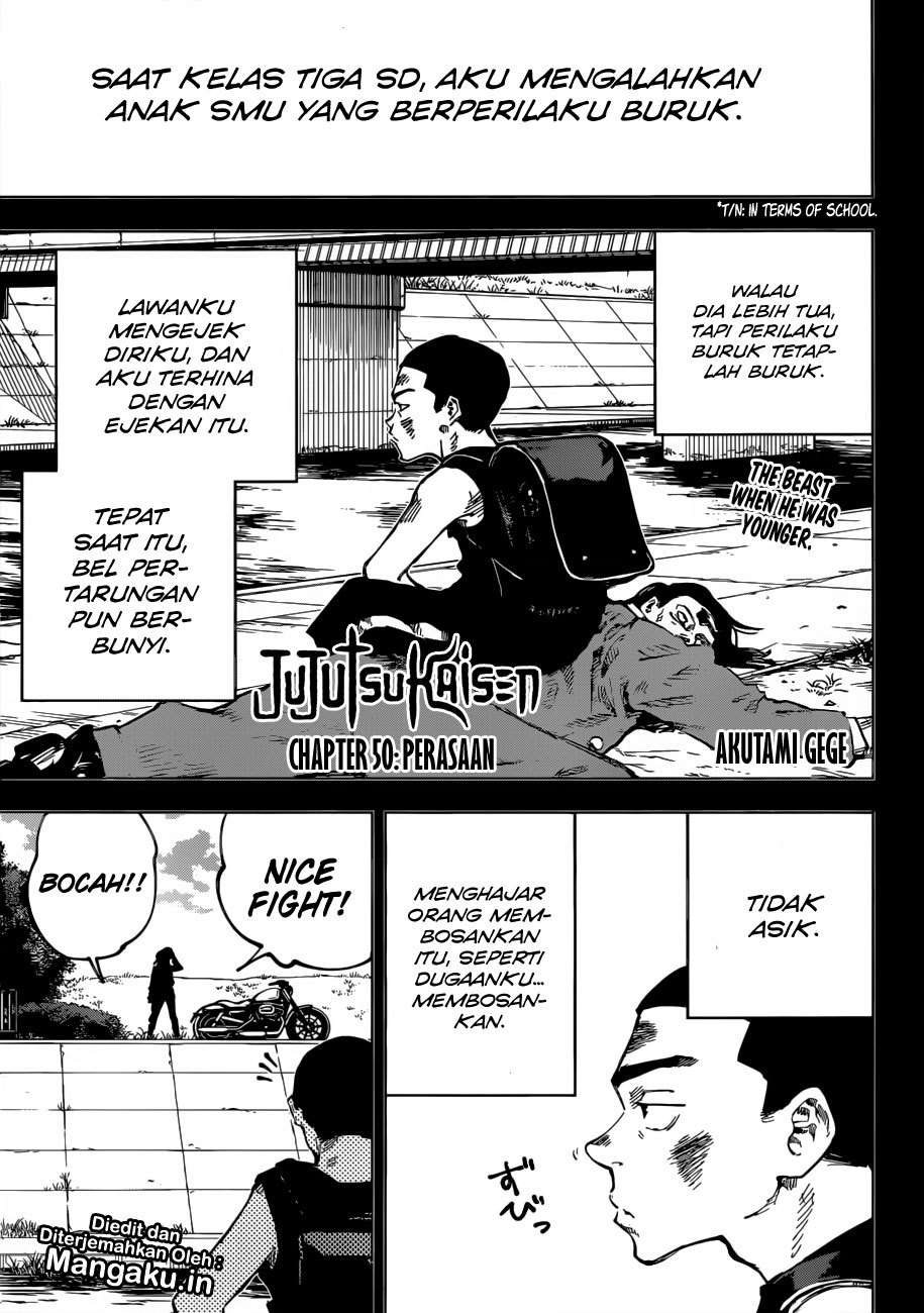 Baca Komik Jujutsu Kaisen Chapter 50 Gambar 1