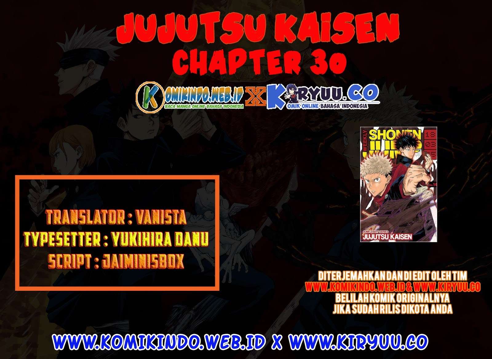 Baca Komik Jujutsu Kaisen Chapter 30 Gambar 1