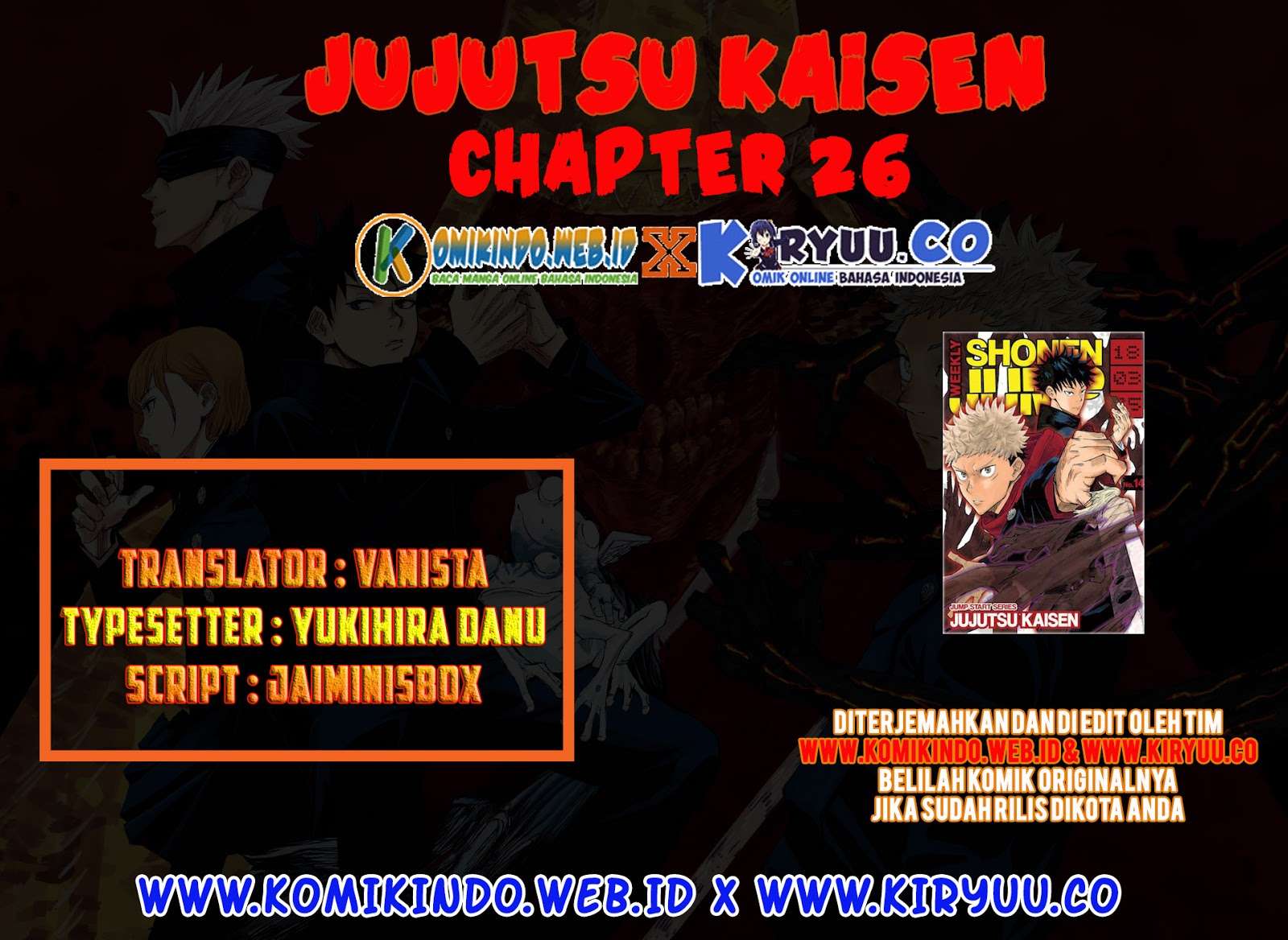 Baca Komik Jujutsu Kaisen Chapter 26 Gambar 1