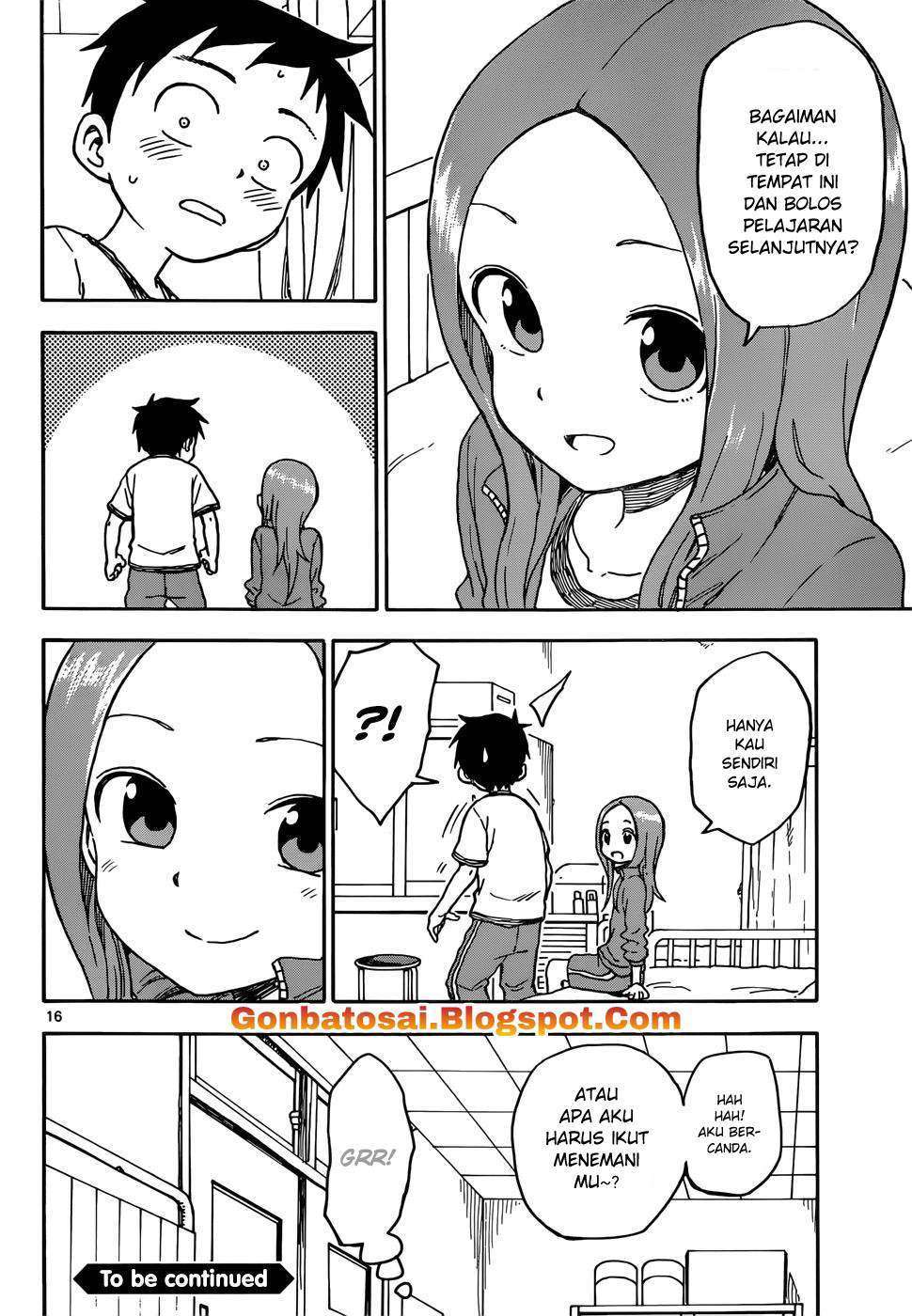 Karakai Jouzu no Takagi-san Chapter 68 Gambar 18