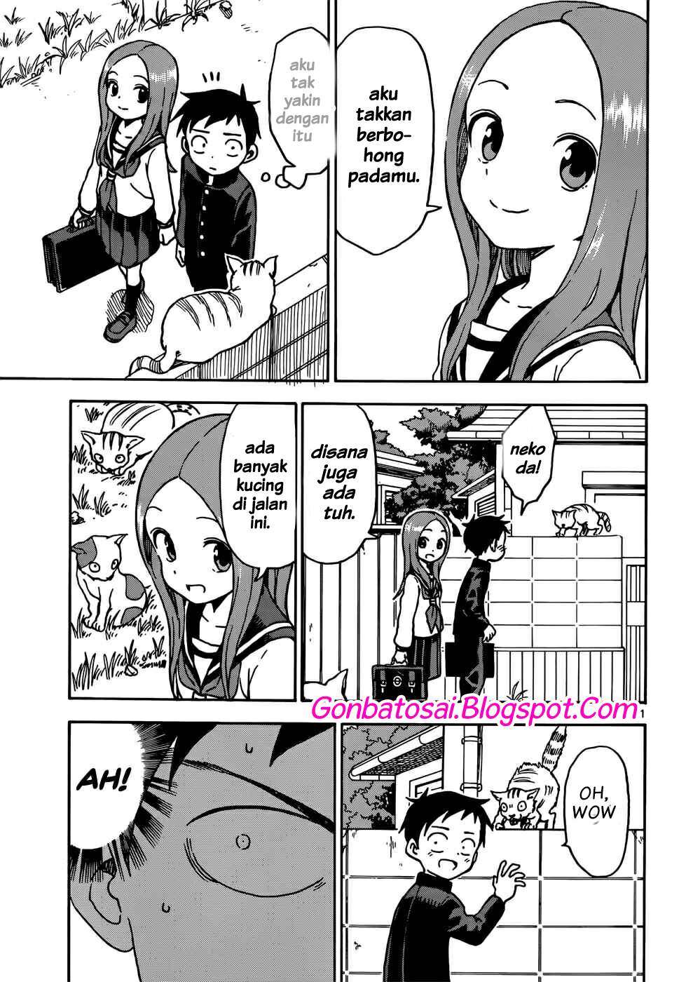 Karakai Jouzu no Takagi-san Chapter 67 Gambar 14