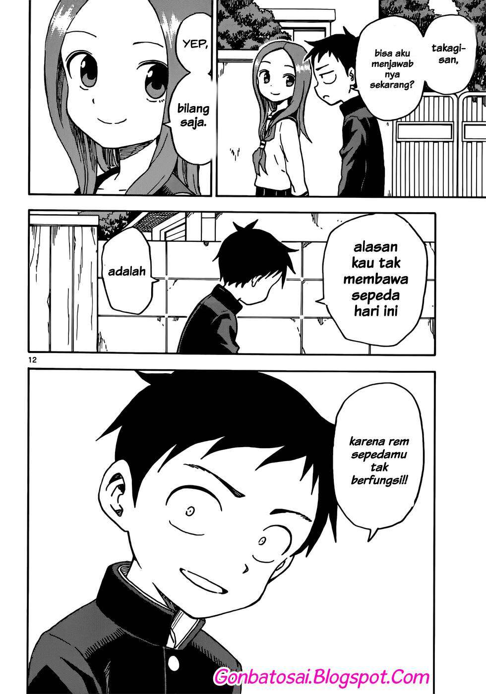 Karakai Jouzu no Takagi-san Chapter 67 Gambar 15