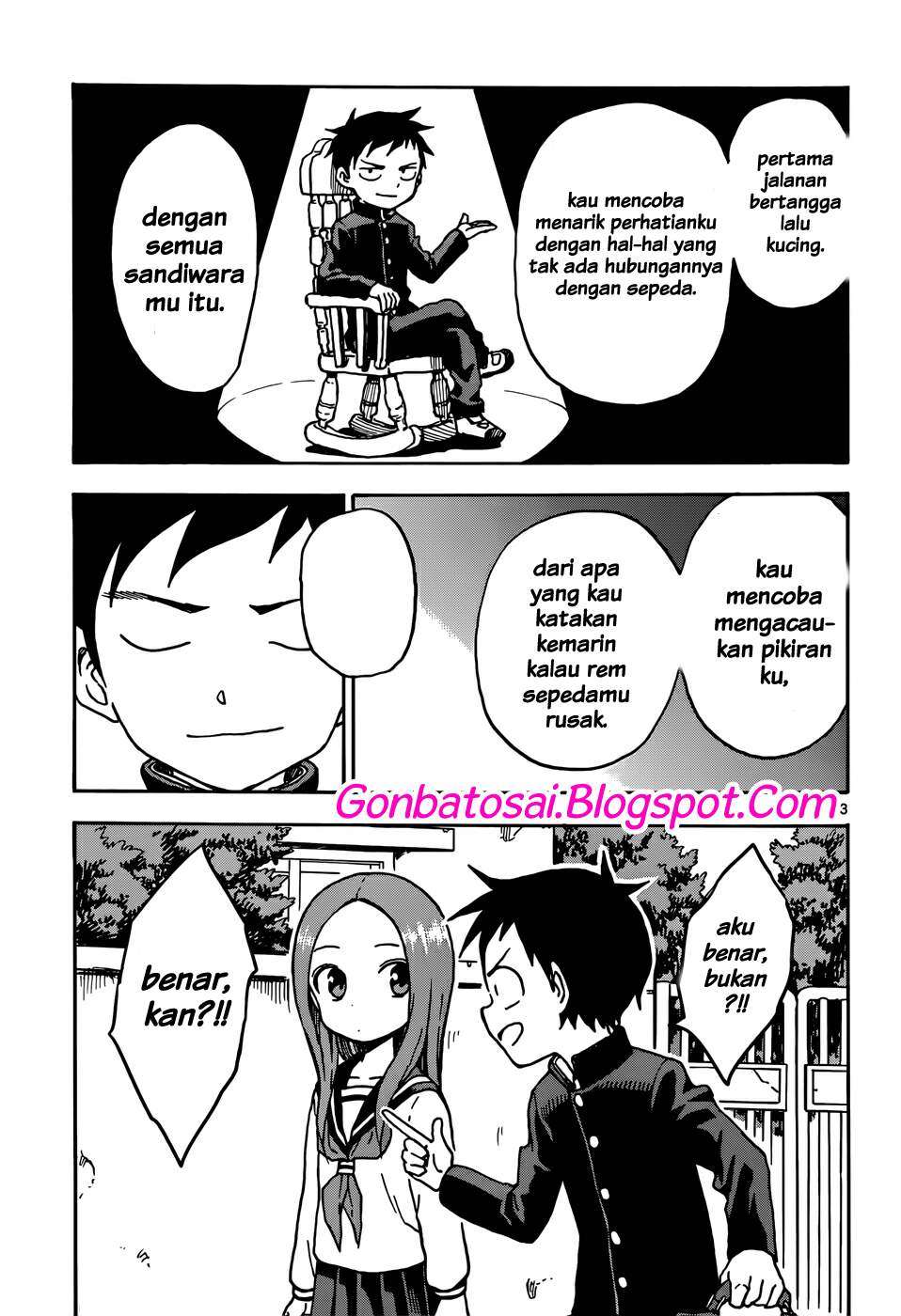 Karakai Jouzu no Takagi-san Chapter 67 Gambar 16