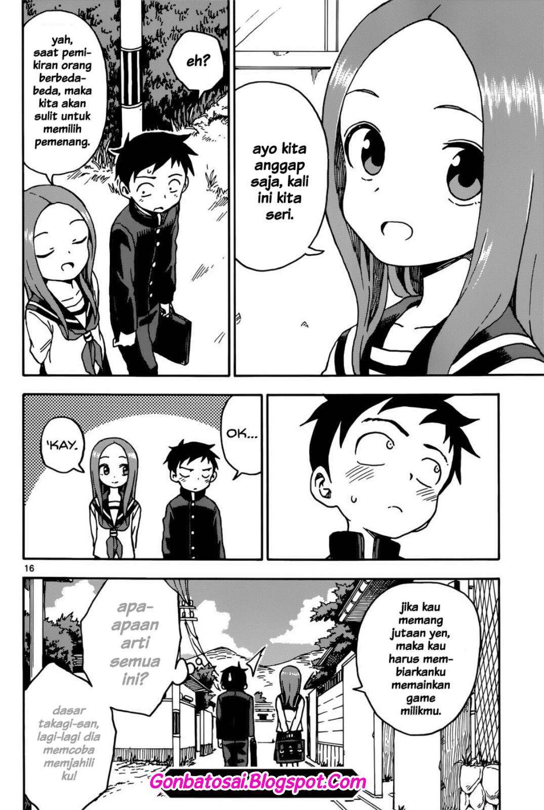 Karakai Jouzu no Takagi-san Chapter 66 Gambar 18