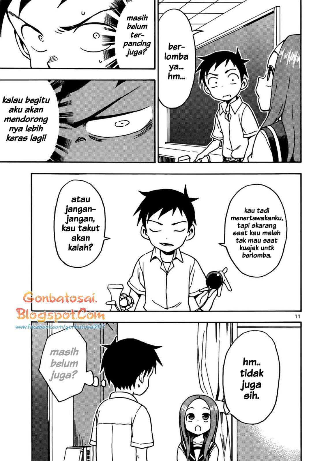 Karakai Jouzu no Takagi-san Chapter 65 Gambar 11