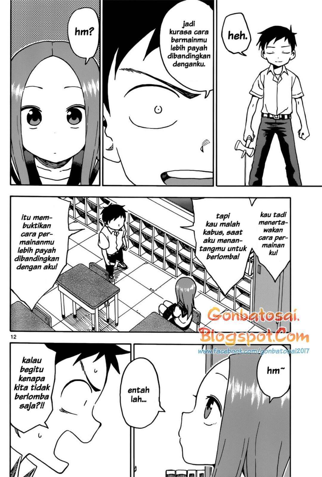 Karakai Jouzu no Takagi-san Chapter 65 Gambar 13