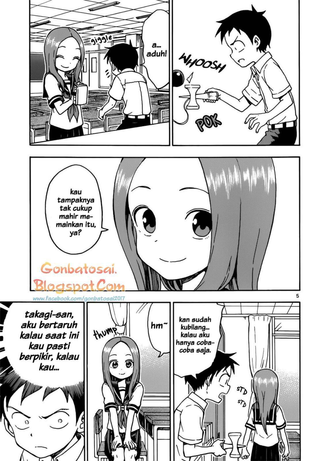Karakai Jouzu no Takagi-san Chapter 65 Gambar 4