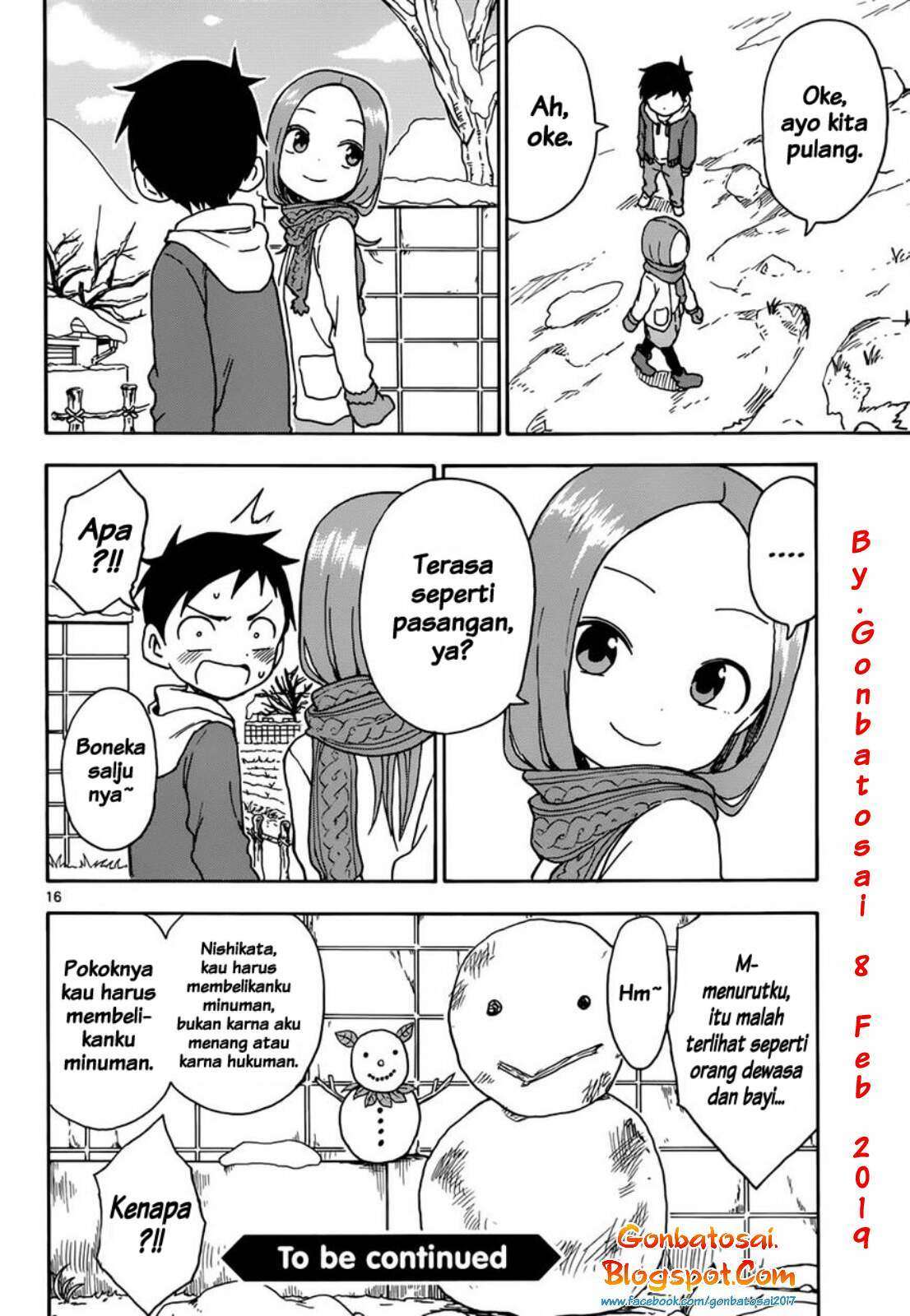 Karakai Jouzu no Takagi-san Chapter 62 Gambar 19