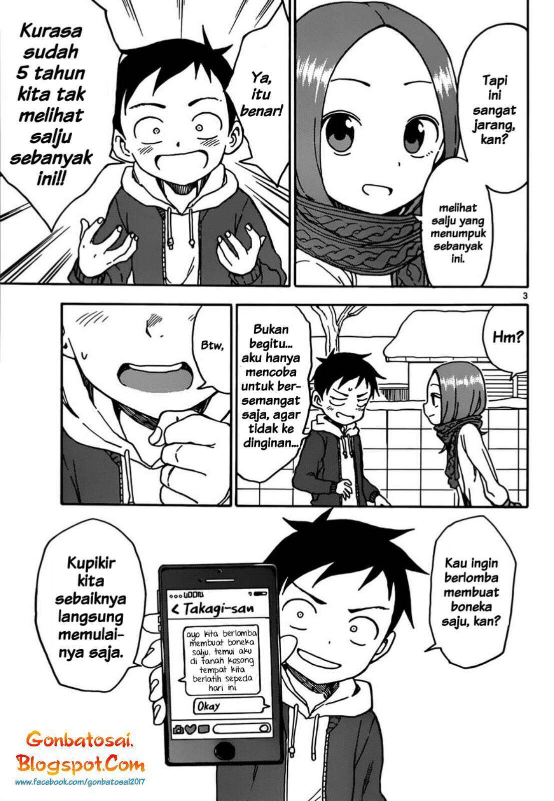 Karakai Jouzu no Takagi-san Chapter 62 Gambar 5