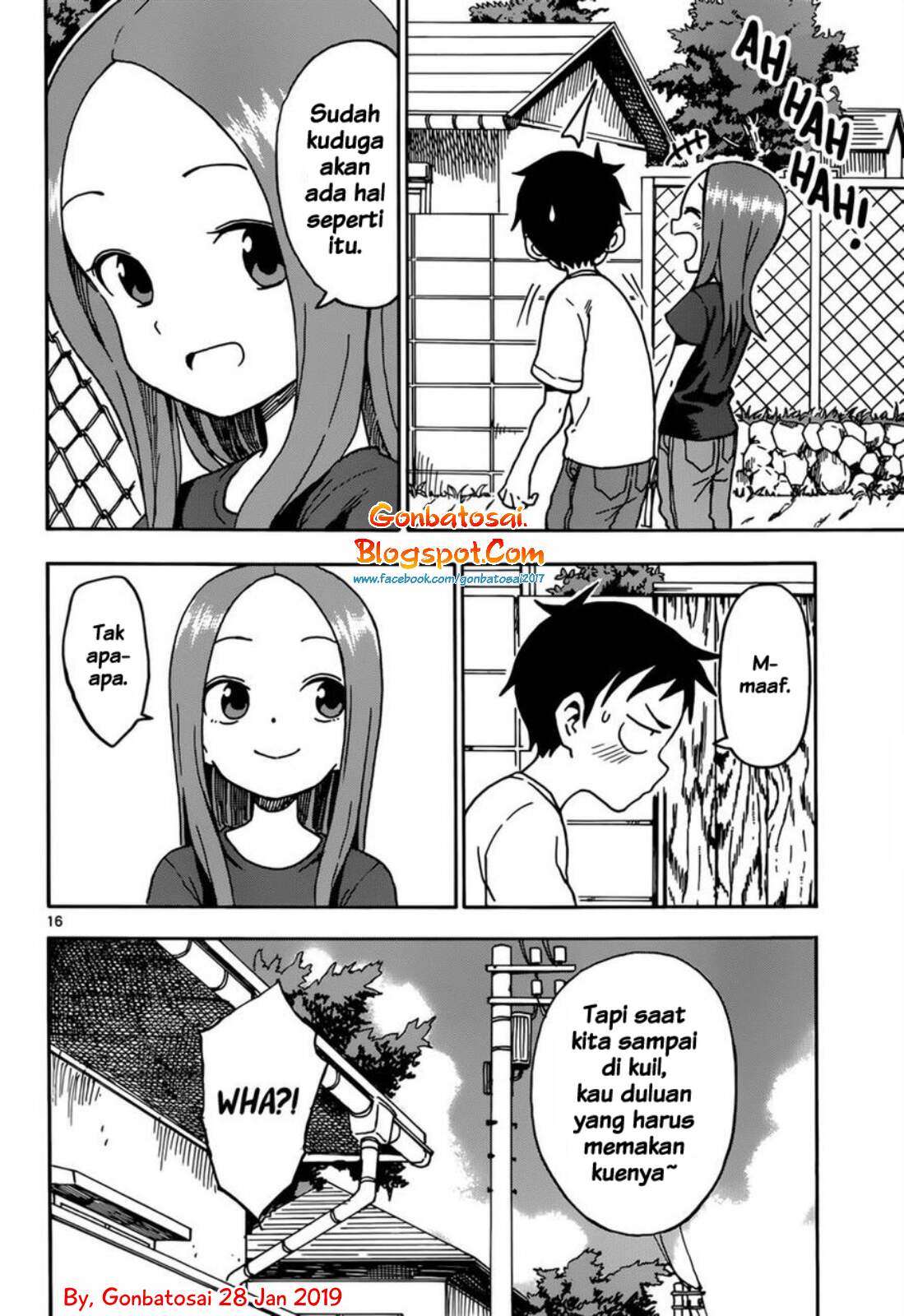 Karakai Jouzu no Takagi-san Chapter 60 Gambar 18