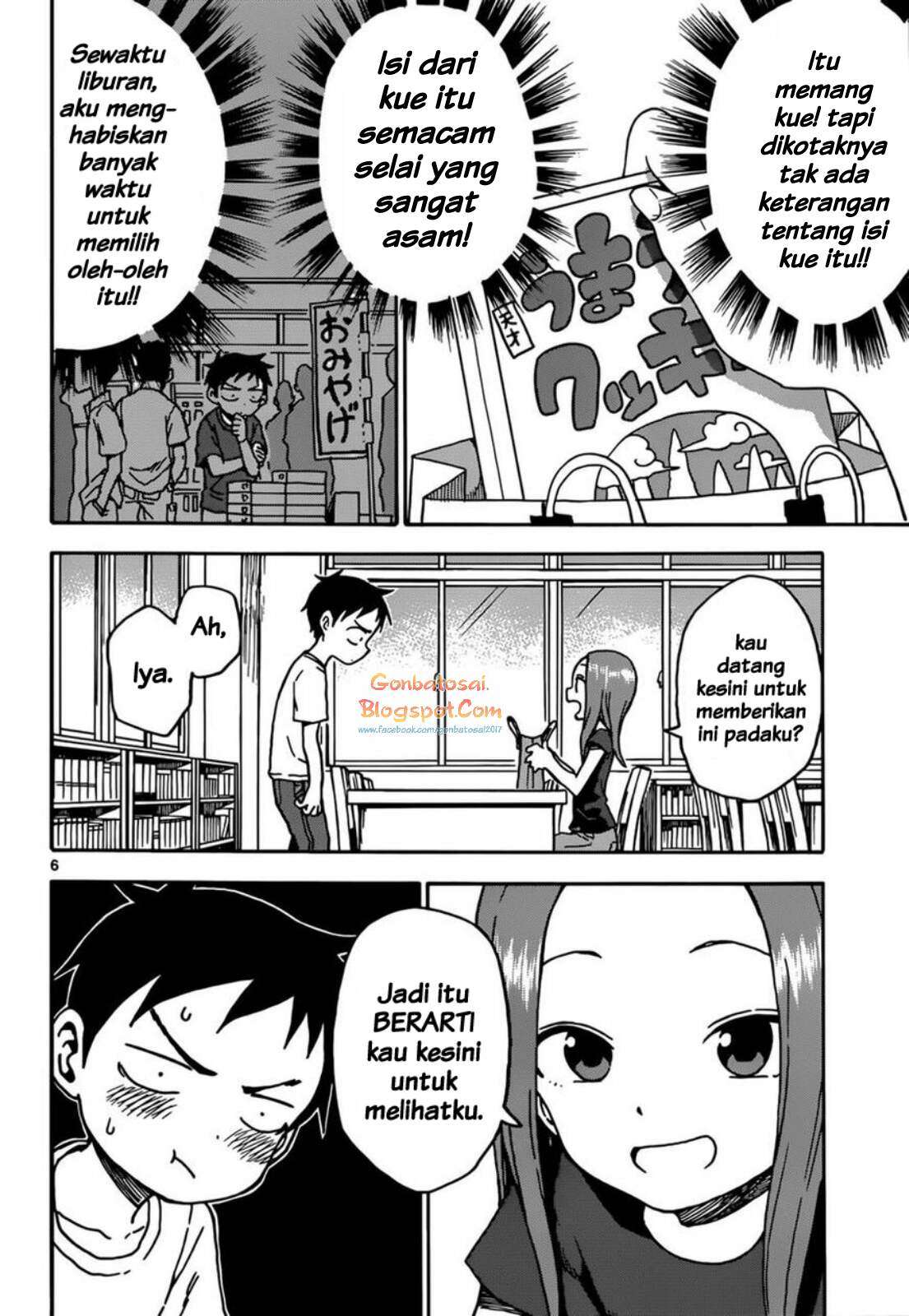Karakai Jouzu no Takagi-san Chapter 60 Gambar 6