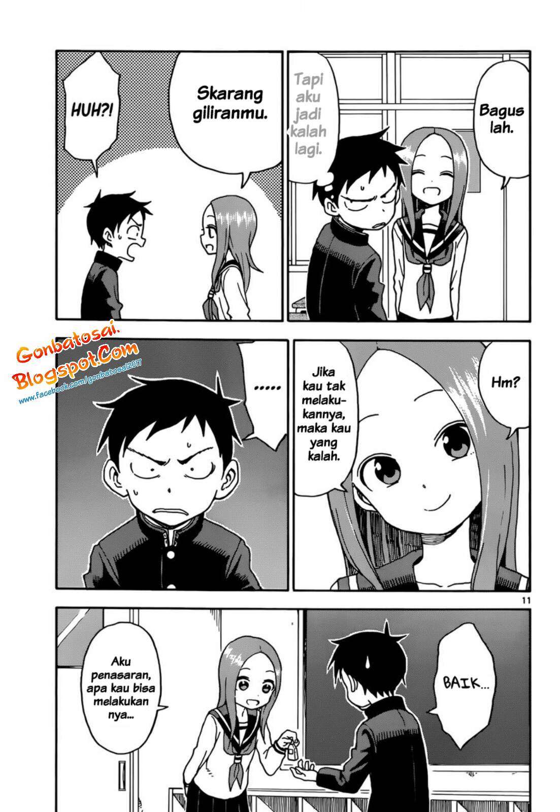Karakai Jouzu no Takagi-san Chapter 56 Gambar 14