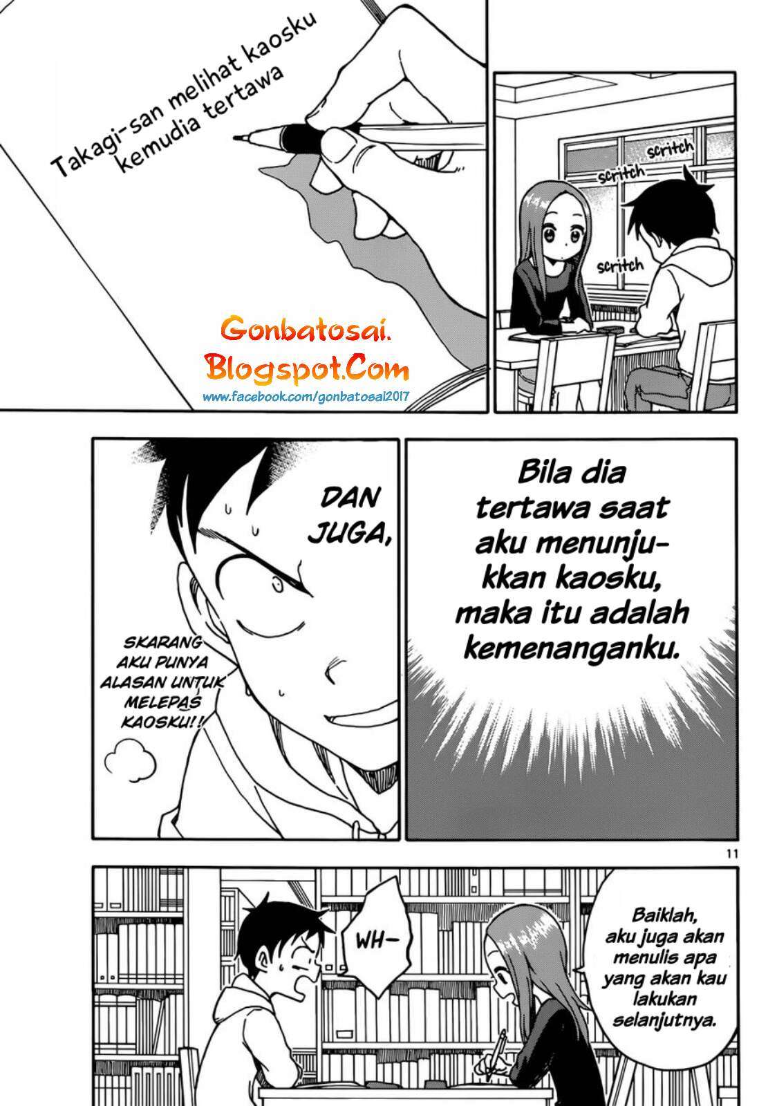 Karakai Jouzu no Takagi-san Chapter 55 Gambar 13