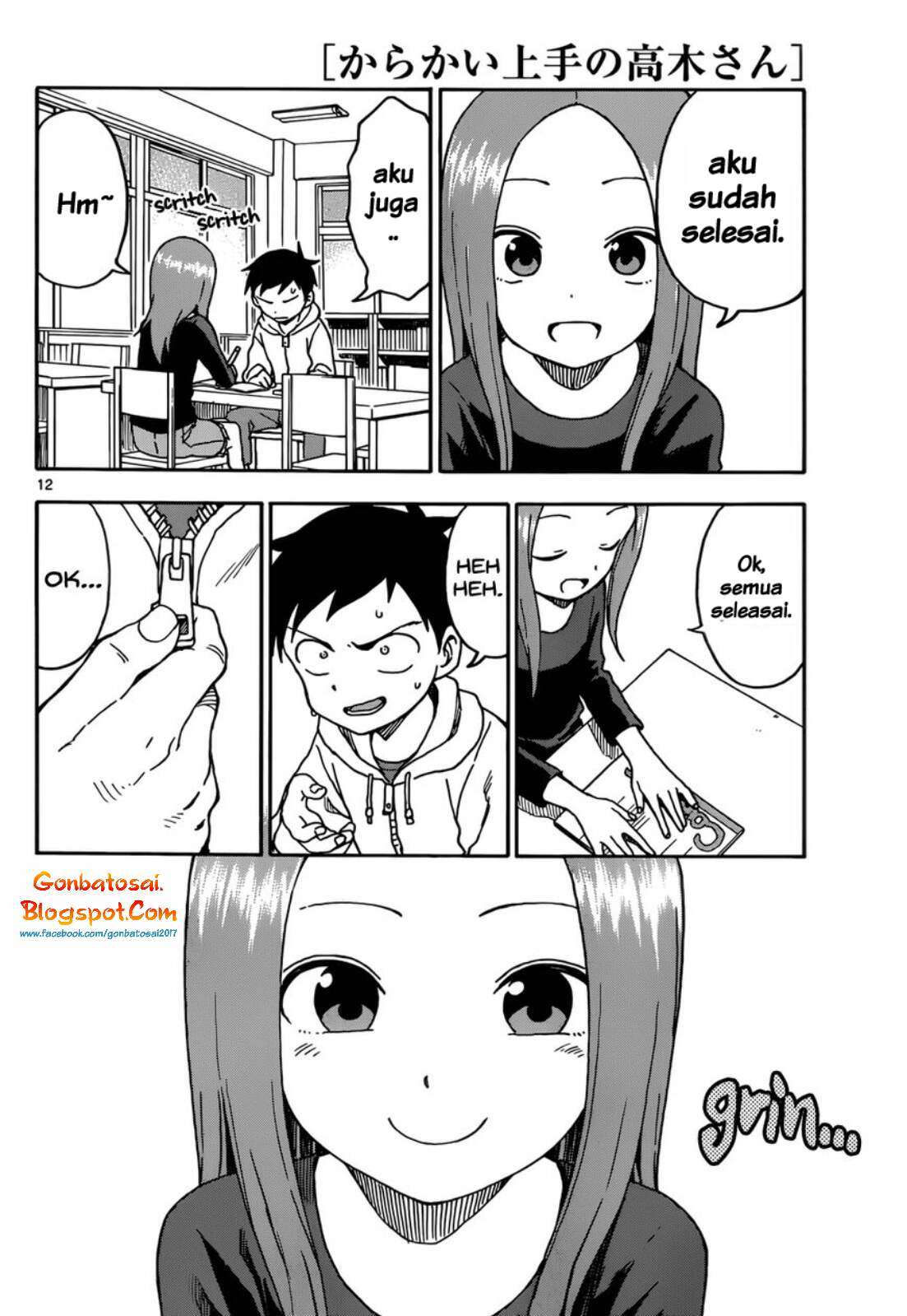 Karakai Jouzu no Takagi-san Chapter 55 Gambar 14