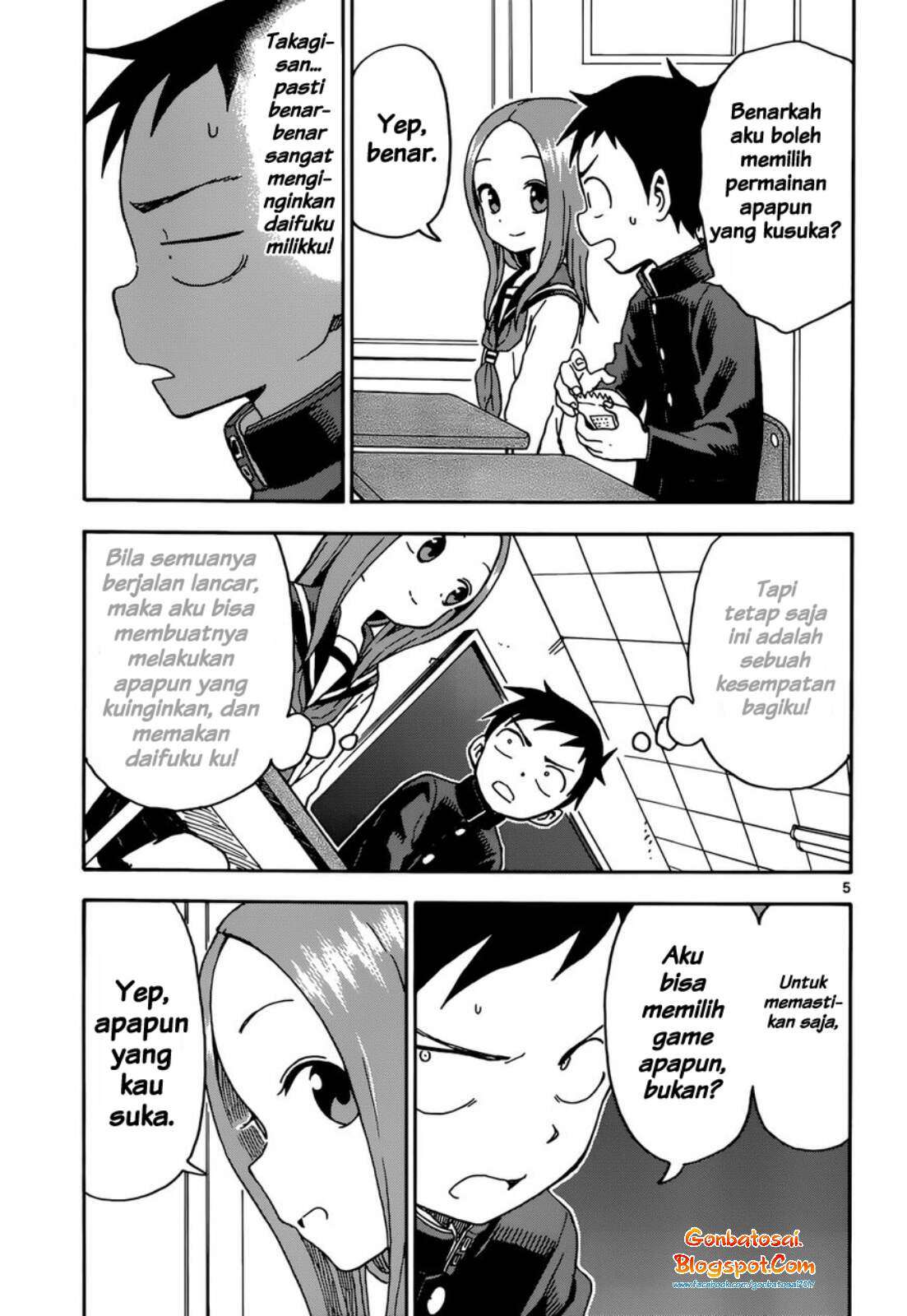 Karakai Jouzu no Takagi-san Chapter 54 Gambar 6