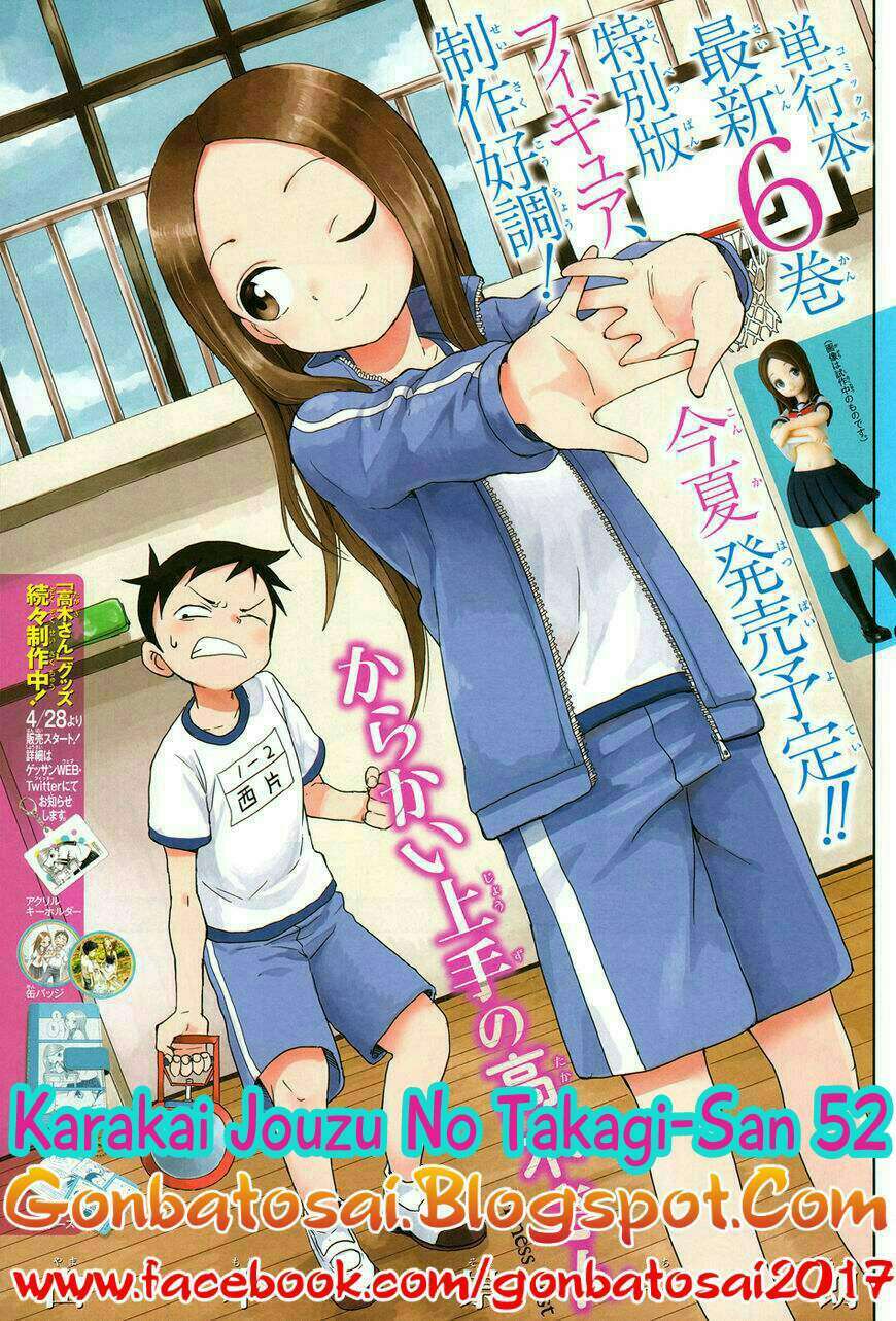 Baca Komik Karakai Jouzu no Takagi-san Chapter 52 Gambar 1