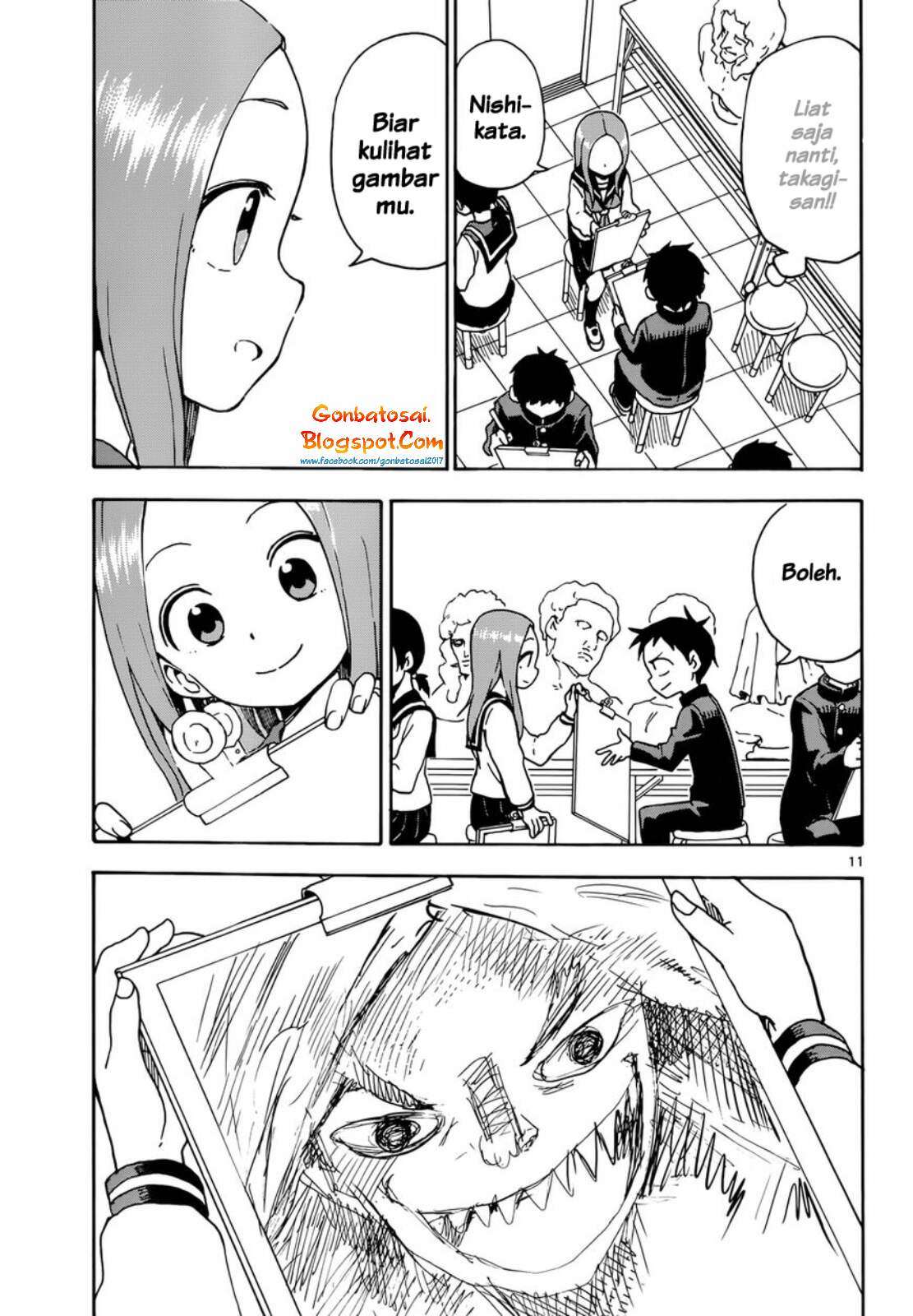 Karakai Jouzu no Takagi-san Chapter 50 Gambar 13