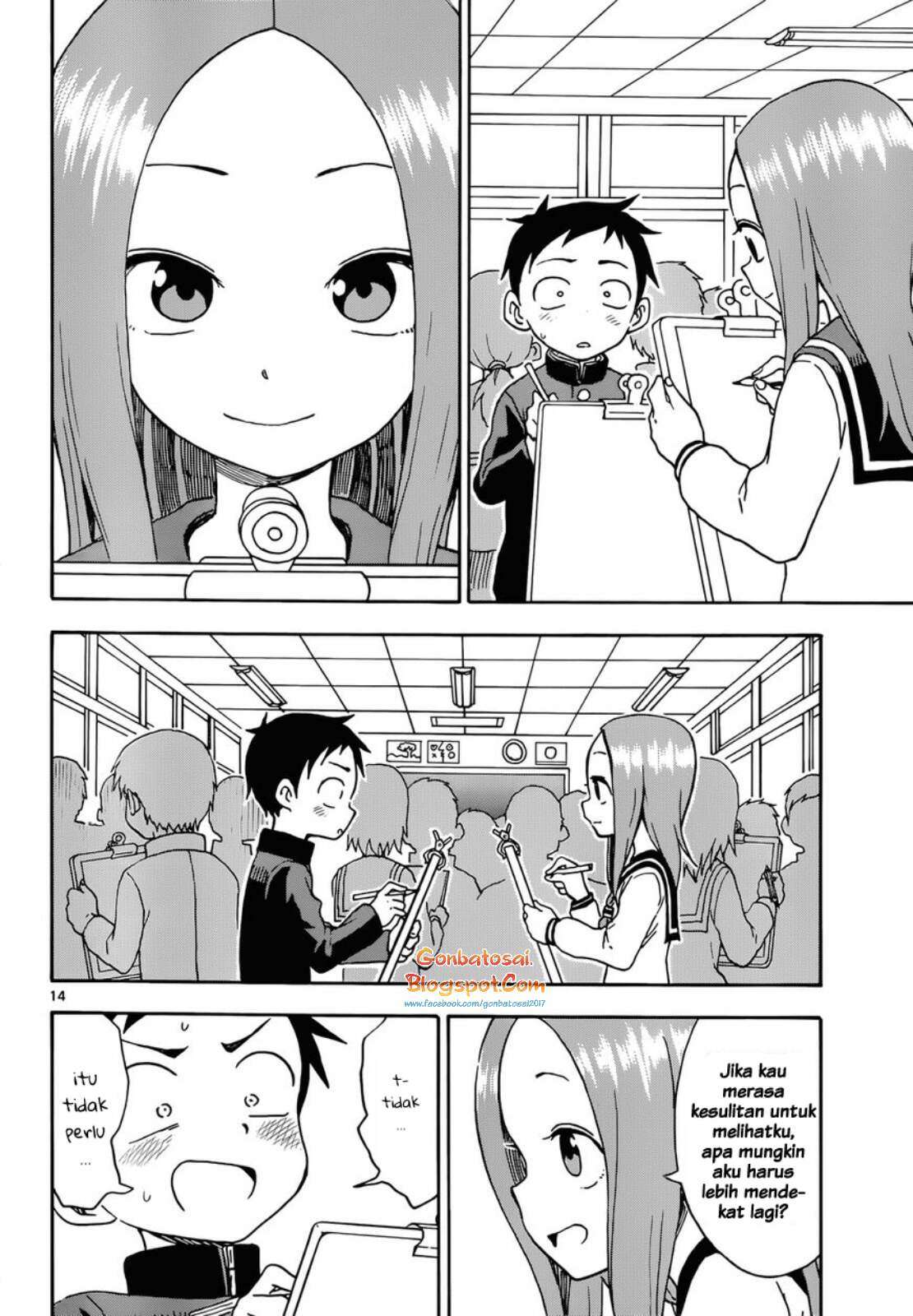 Karakai Jouzu no Takagi-san Chapter 50 Gambar 16
