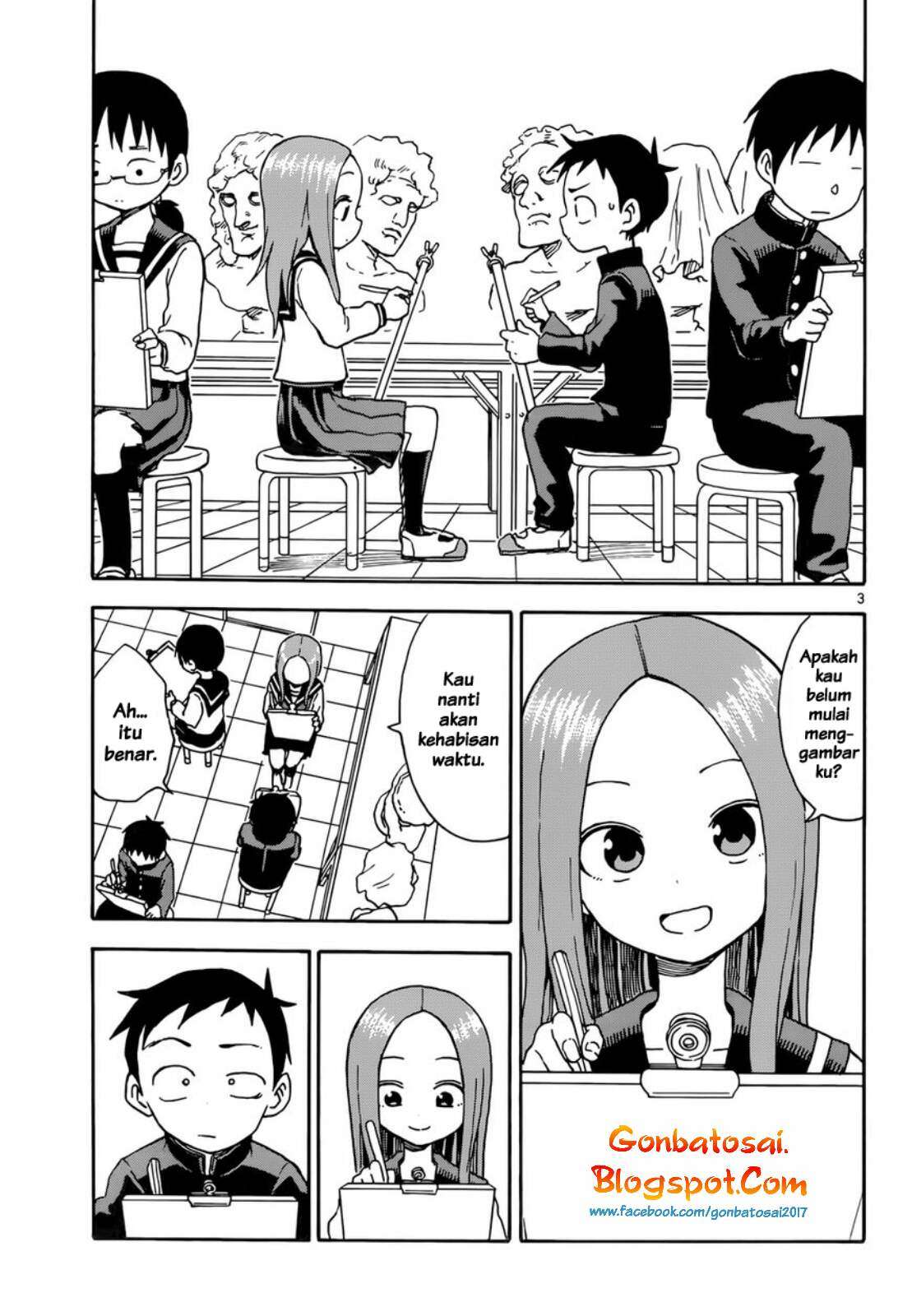 Karakai Jouzu no Takagi-san Chapter 50 Gambar 4
