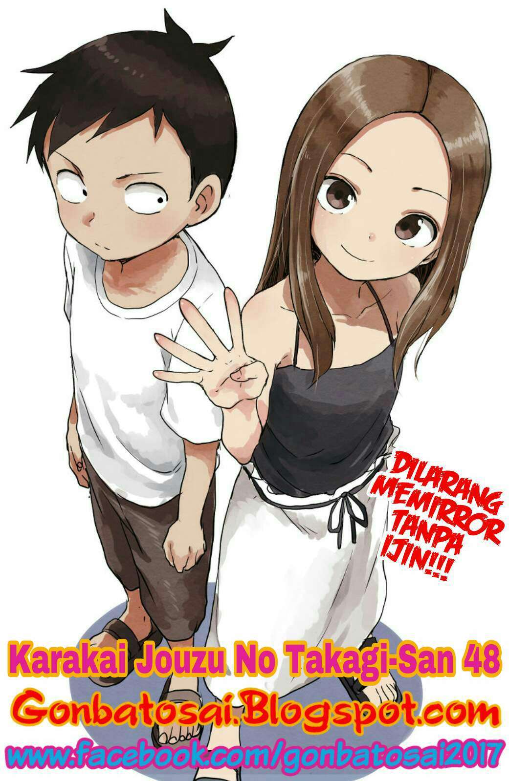 Baca Komik Karakai Jouzu no Takagi-san Chapter 48 Gambar 1